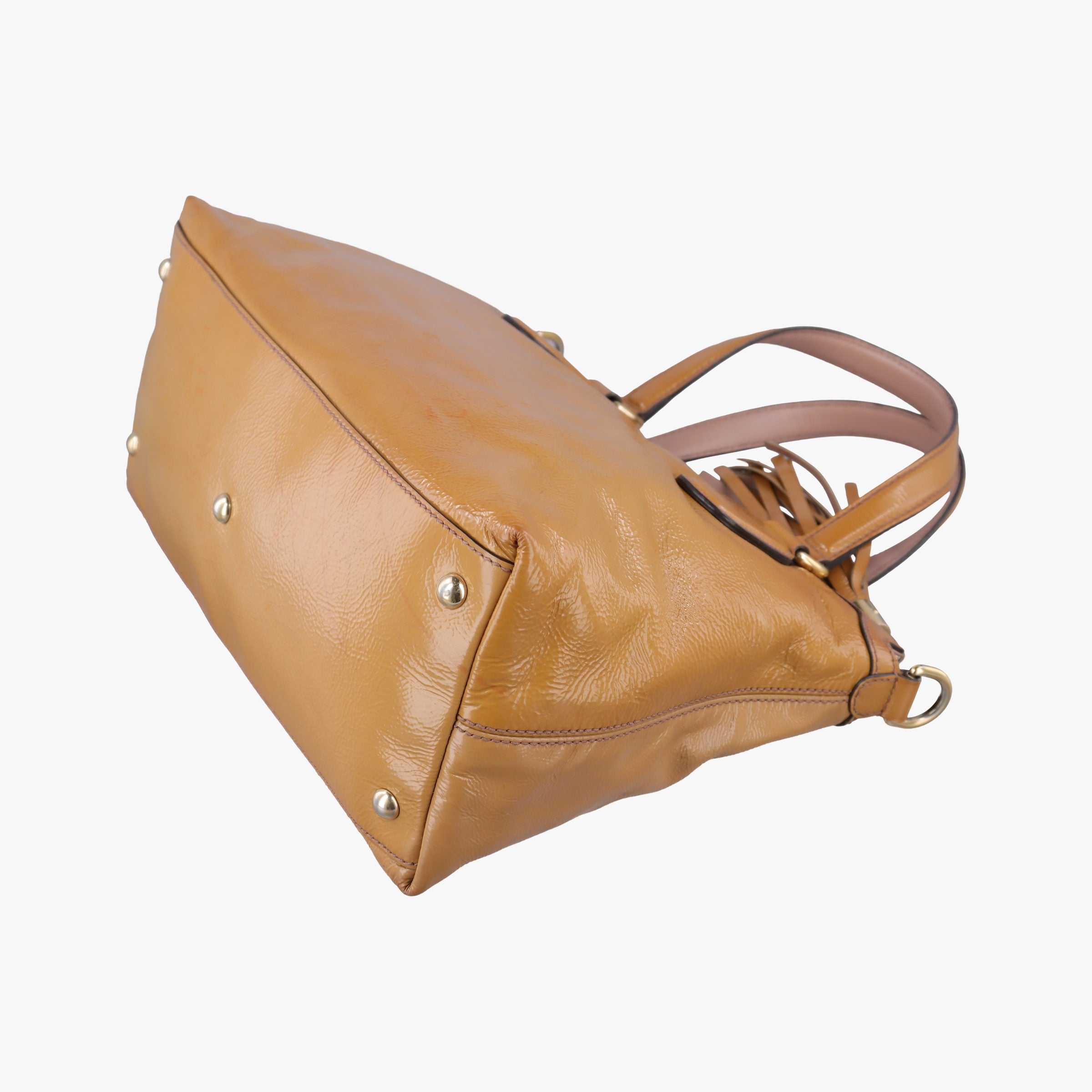 Secondhand Gucci Soho Beige Patent Leather 308362 shoulderbag | stylenewstar