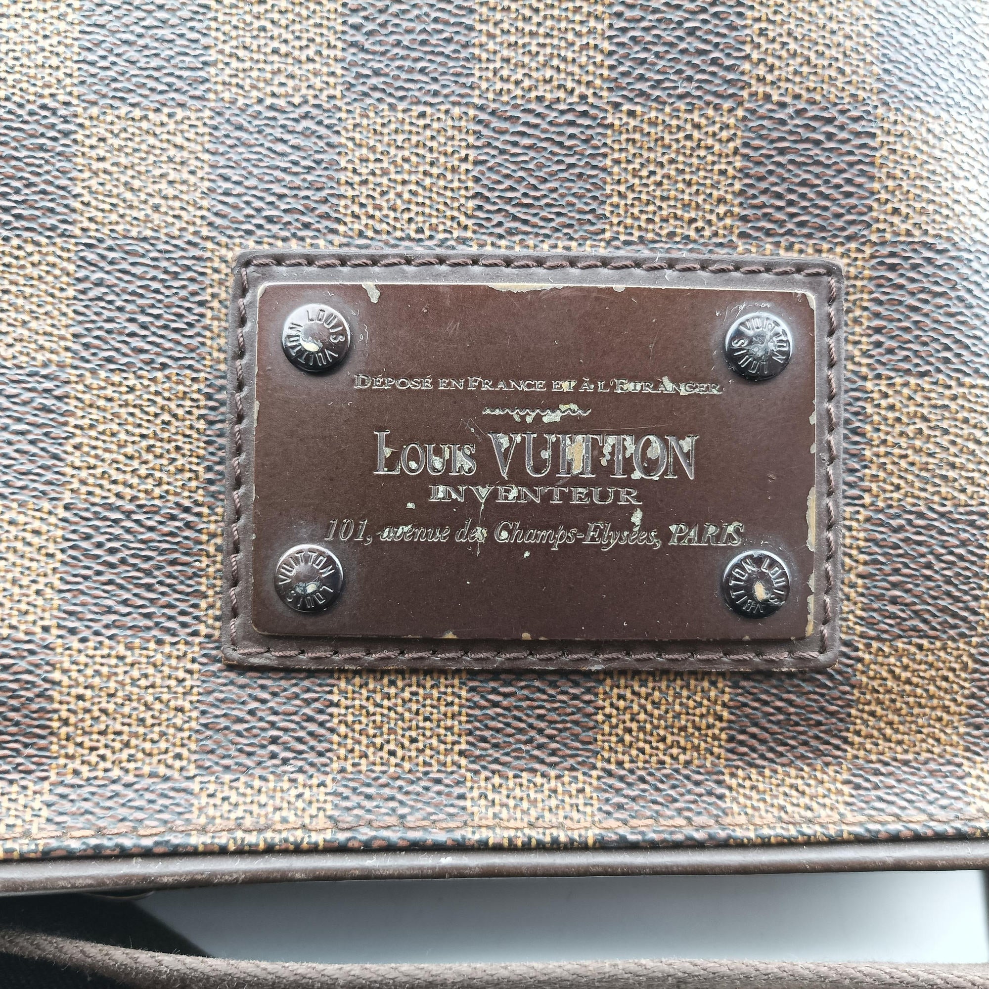 Secondhand Louis Vuitton BROOKLYN PM EBENE Damier Canvas N51210 shoulderbag | stylenewstar