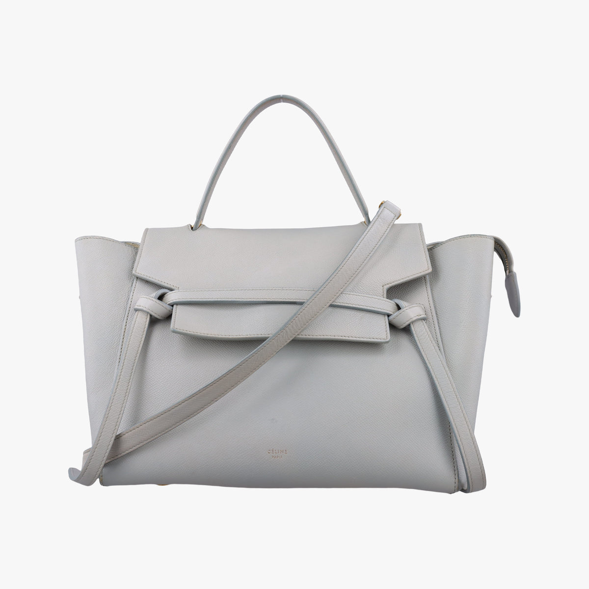 Secondhand Celine Belt Mini Grey Leather  shoulderbag | stylenewstar