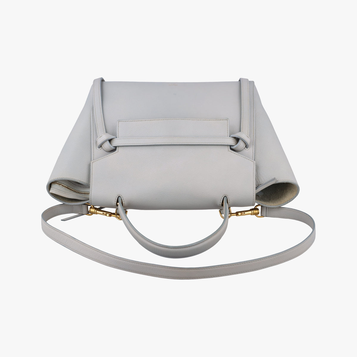 Secondhand Celine Belt Mini Grey Leather  shoulderbag | stylenewstar