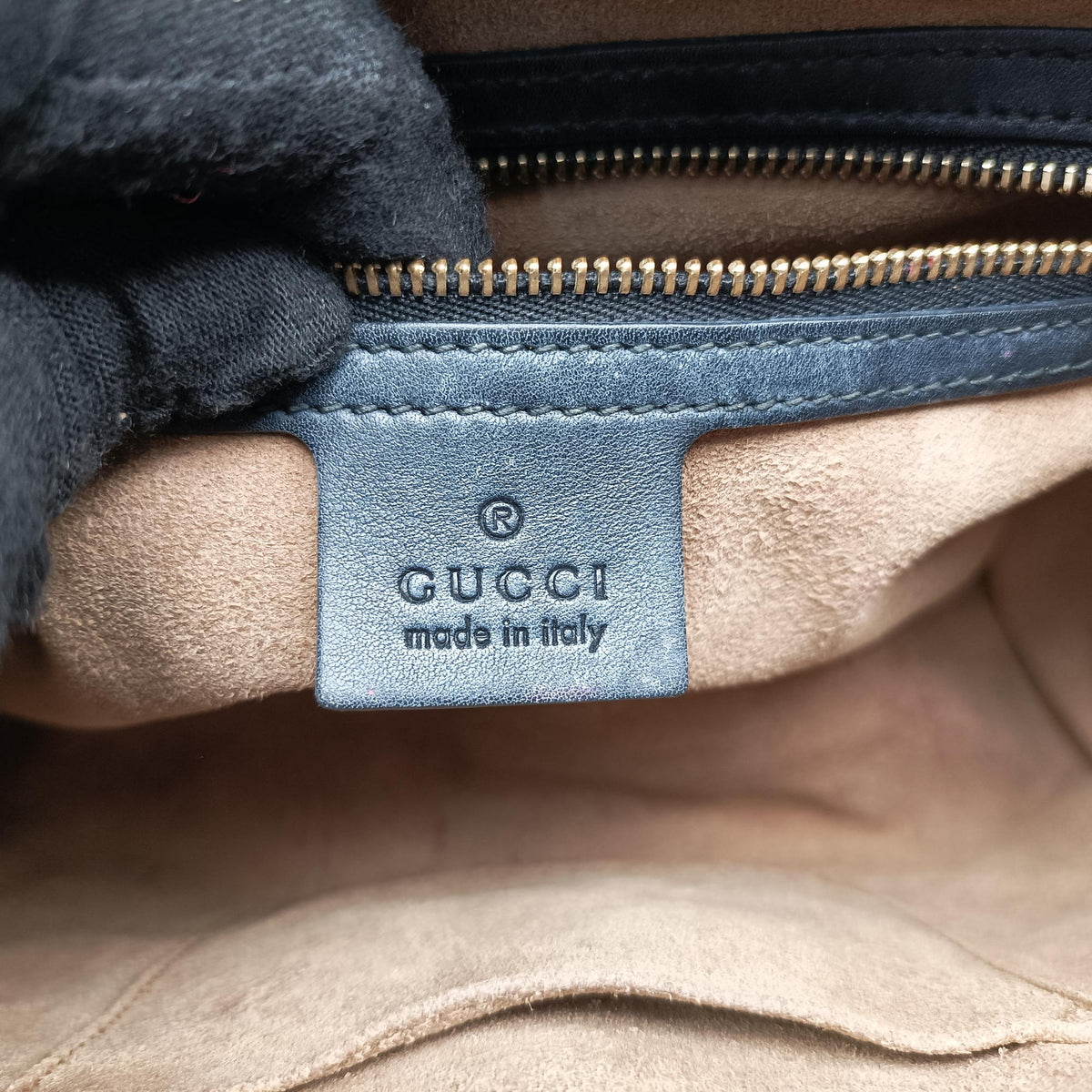 Pre-owned Gucci Padlock Beige×black PVC coated canvas×leather 453188 handbag | stylenewstar