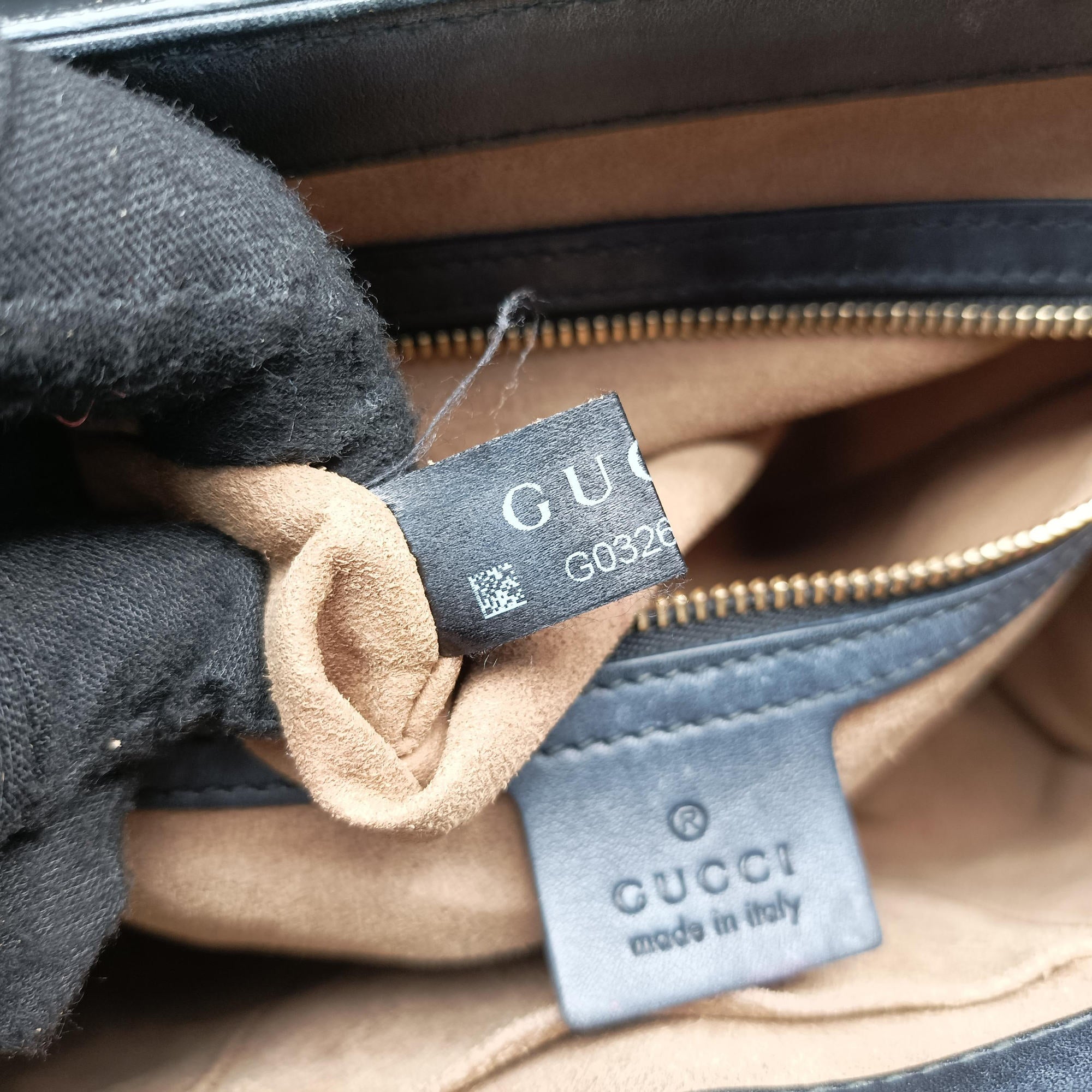 Pre-owned Gucci Padlock Beige×black PVC coated canvas×leather 453188 handbag | stylenewstar
