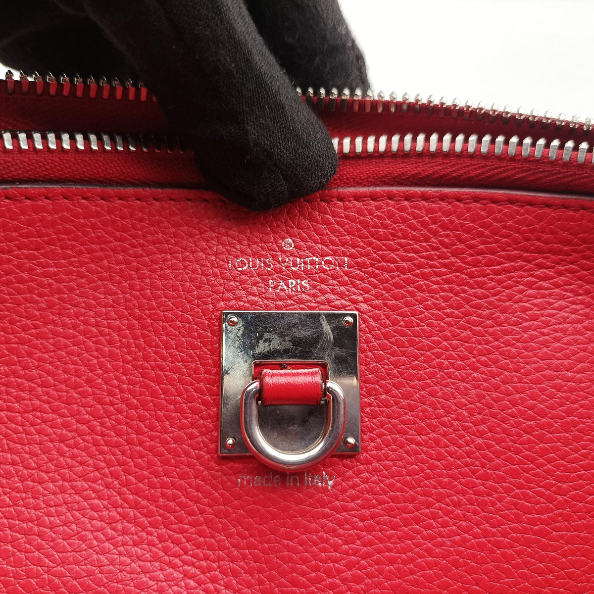 Pre-owned Louis Vuitton City Steamer MM RUBIS Leather M51027 handbag | stylenewstar