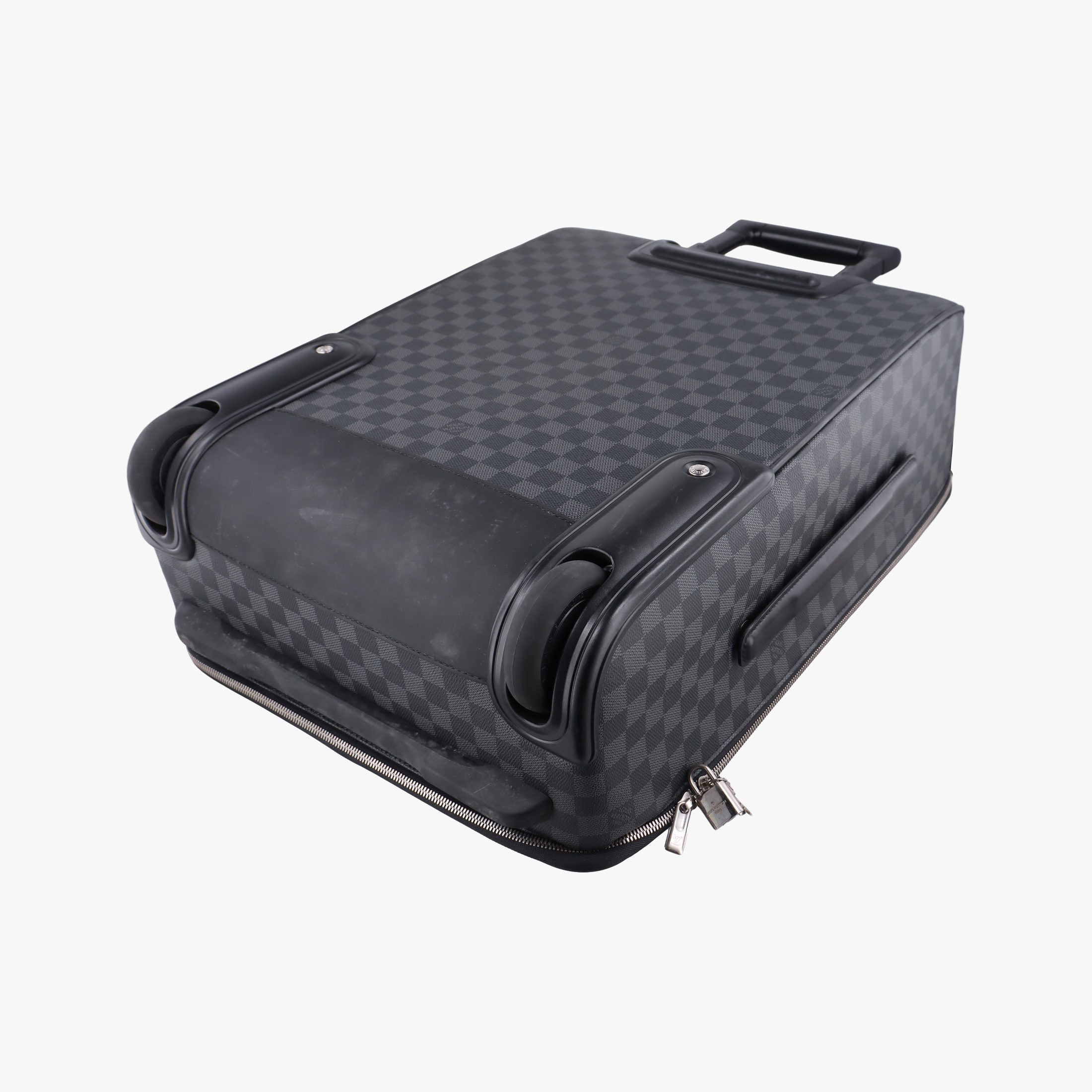 Pre-owned Louis Vuitton PEGASE 55 Noir Damier Graphite N23299 suitcase | stylenewstar