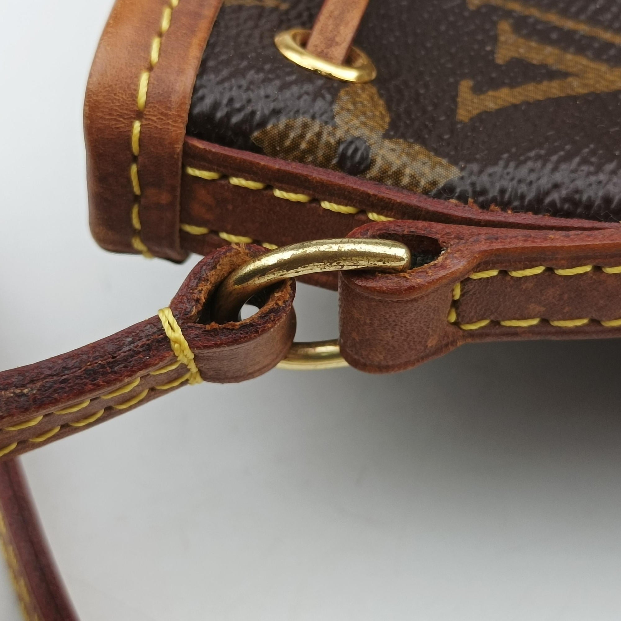 Pre-owned Louis Vuitton Nano Noe Brown Monogram canvas M41346 shoulderbag | stylenewstar