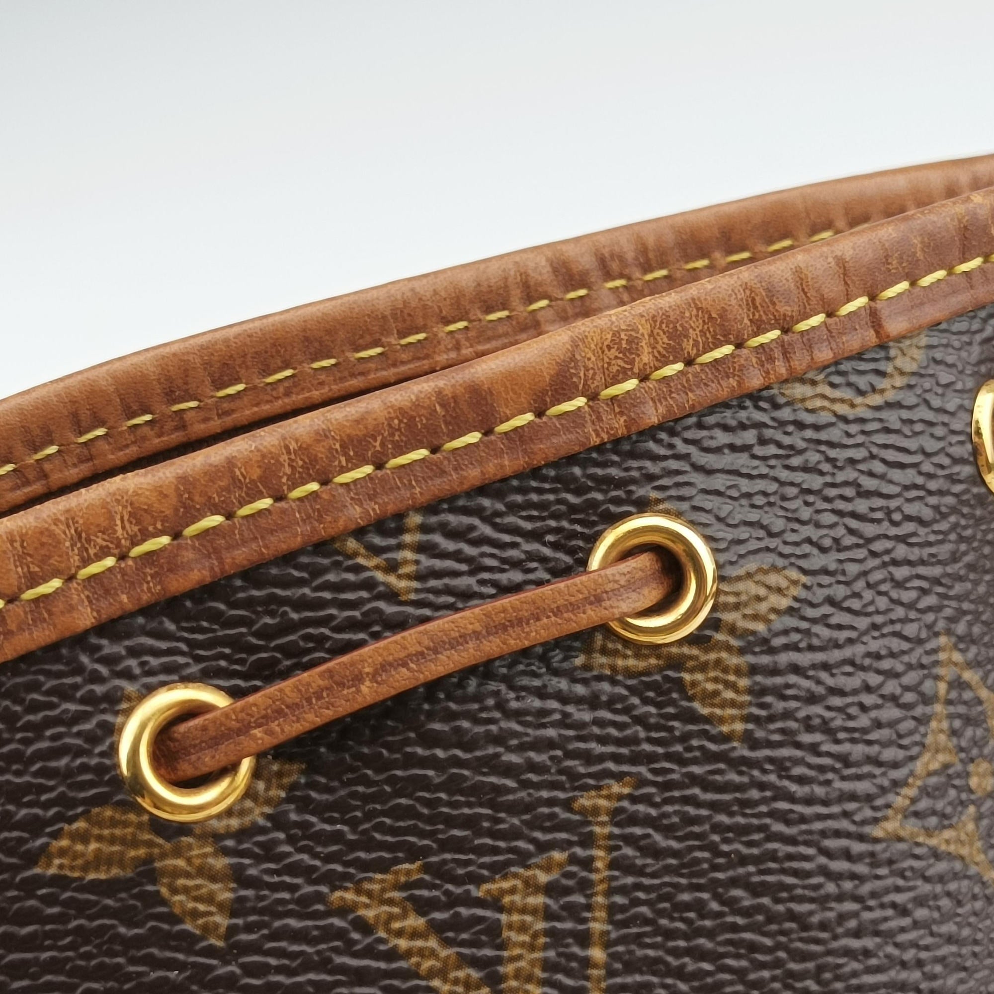 Pre-owned Louis Vuitton Nano Noe Brown Monogram canvas M41346 shoulderbag | stylenewstar