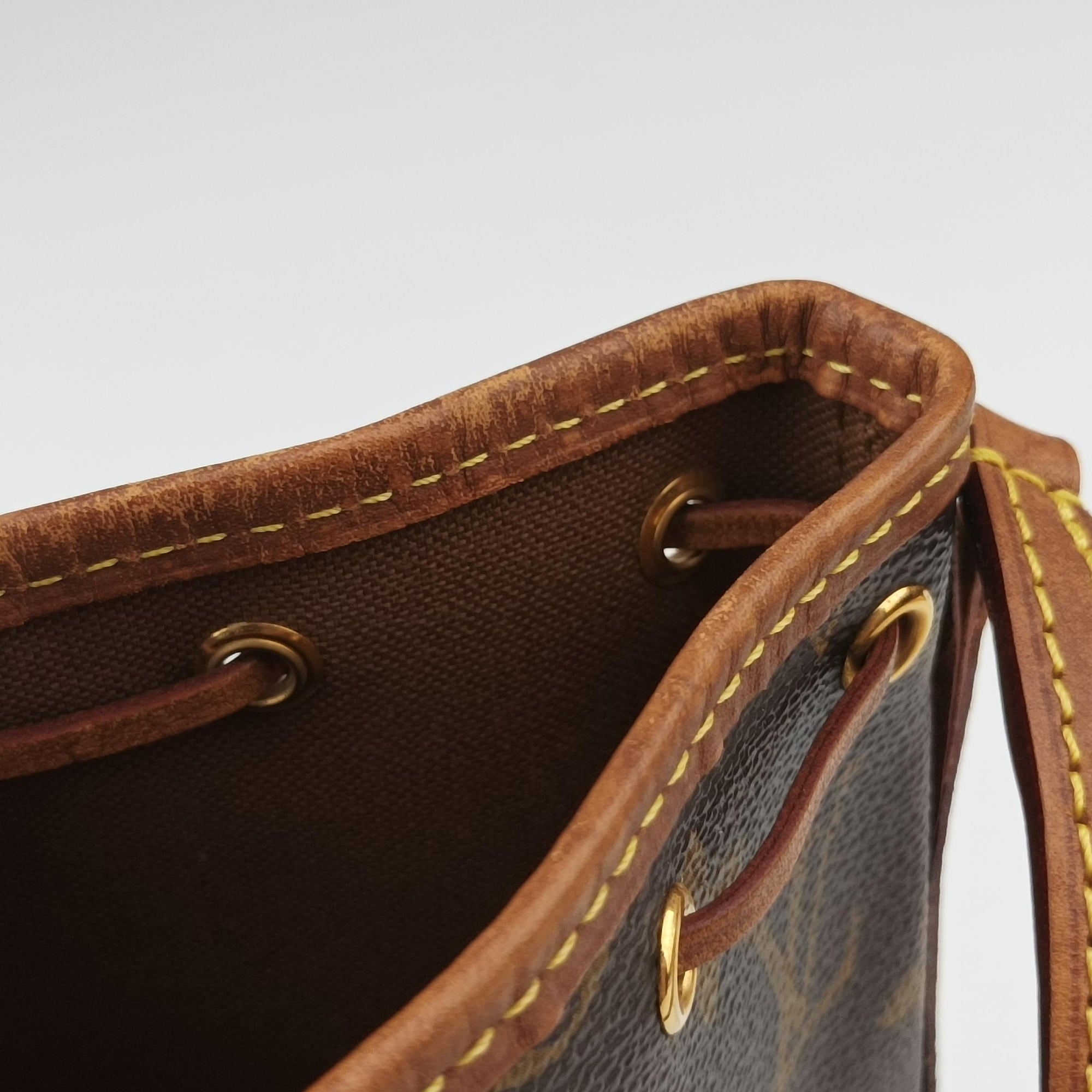 Pre-owned Louis Vuitton Nano Noe Brown Monogram canvas M41346 shoulderbag | stylenewstar