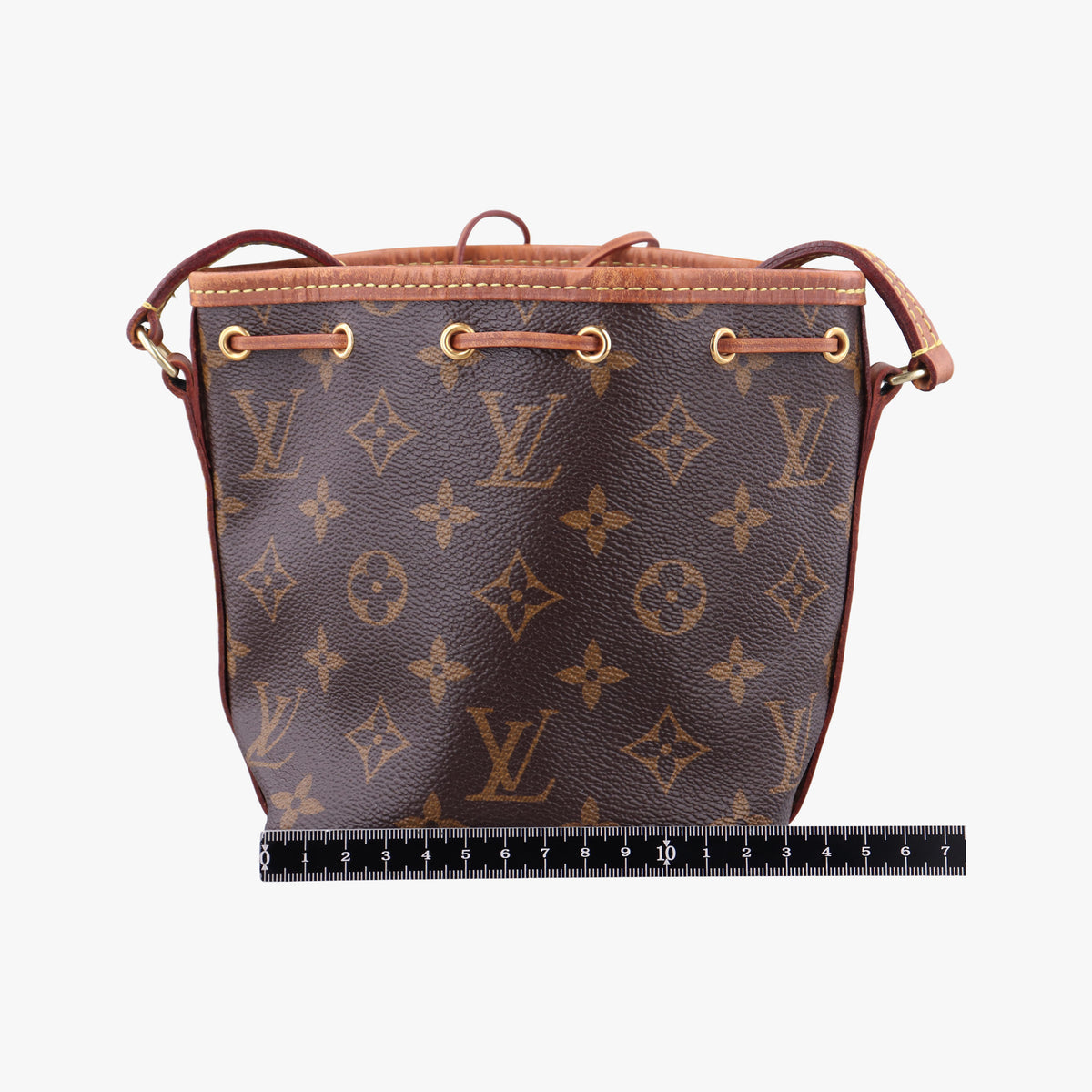 Pre-owned Louis Vuitton Nano Noe Brown Monogram canvas M41346 shoulderbag | stylenewstar