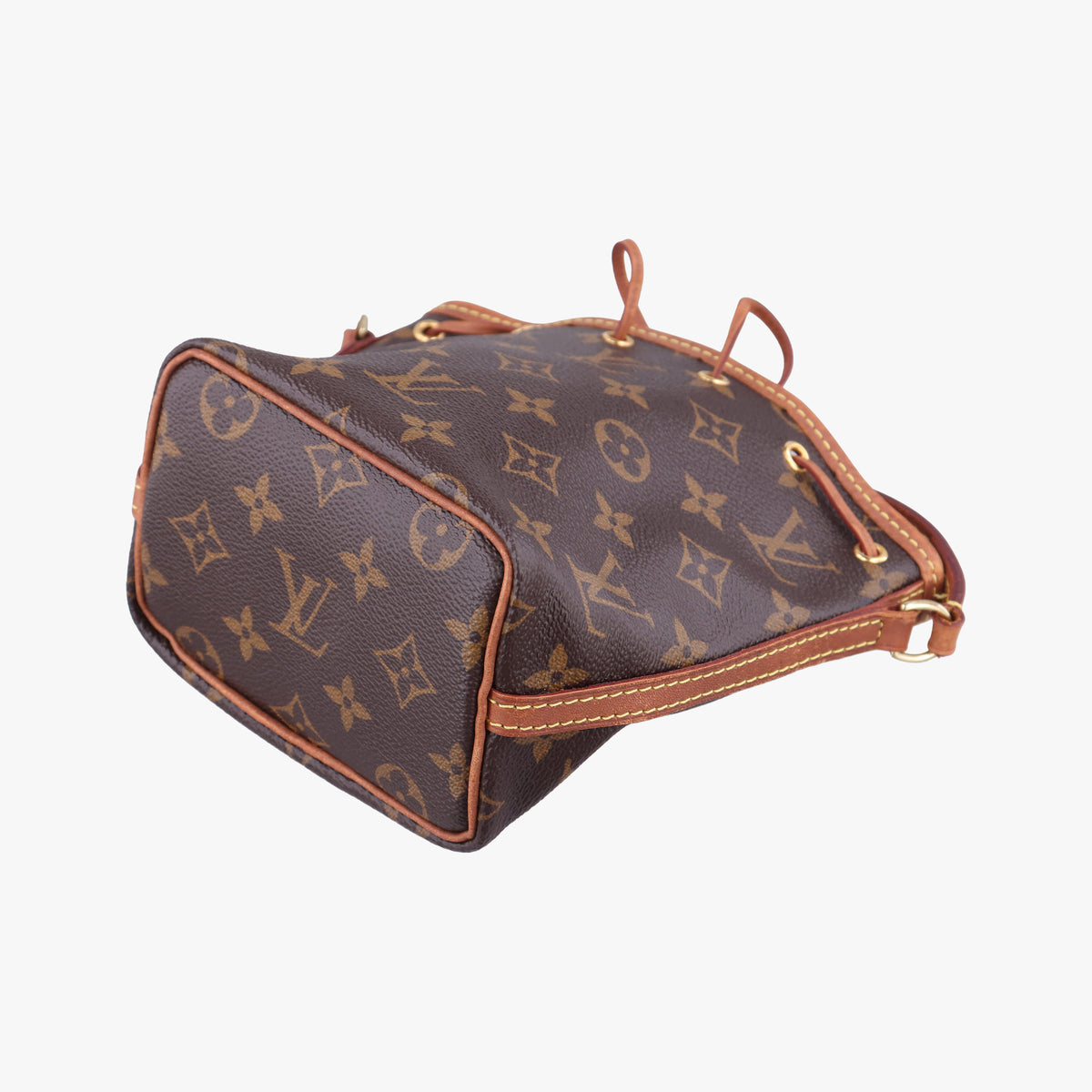 Pre-owned Louis Vuitton Nano Noe Brown Monogram canvas M41346 shoulderbag | stylenewstar