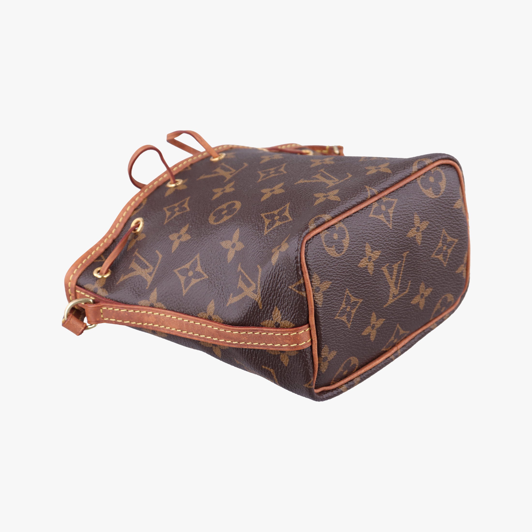 Pre-owned Louis Vuitton Nano Noe Brown Monogram canvas M41346 shoulderbag | stylenewstar