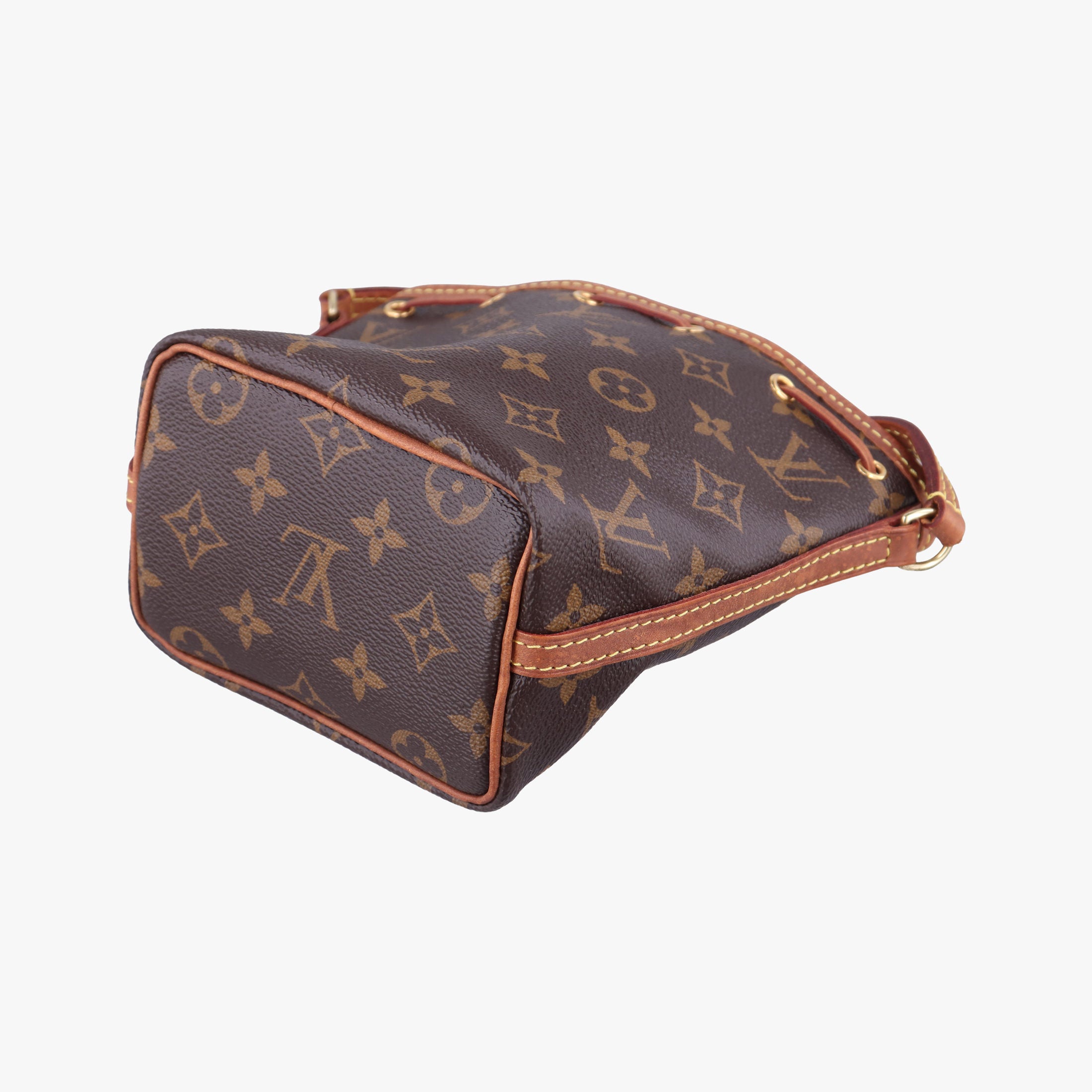 Pre-owned Louis Vuitton Nano Noe Brown Monogram canvas M41346 shoulderbag | stylenewstar