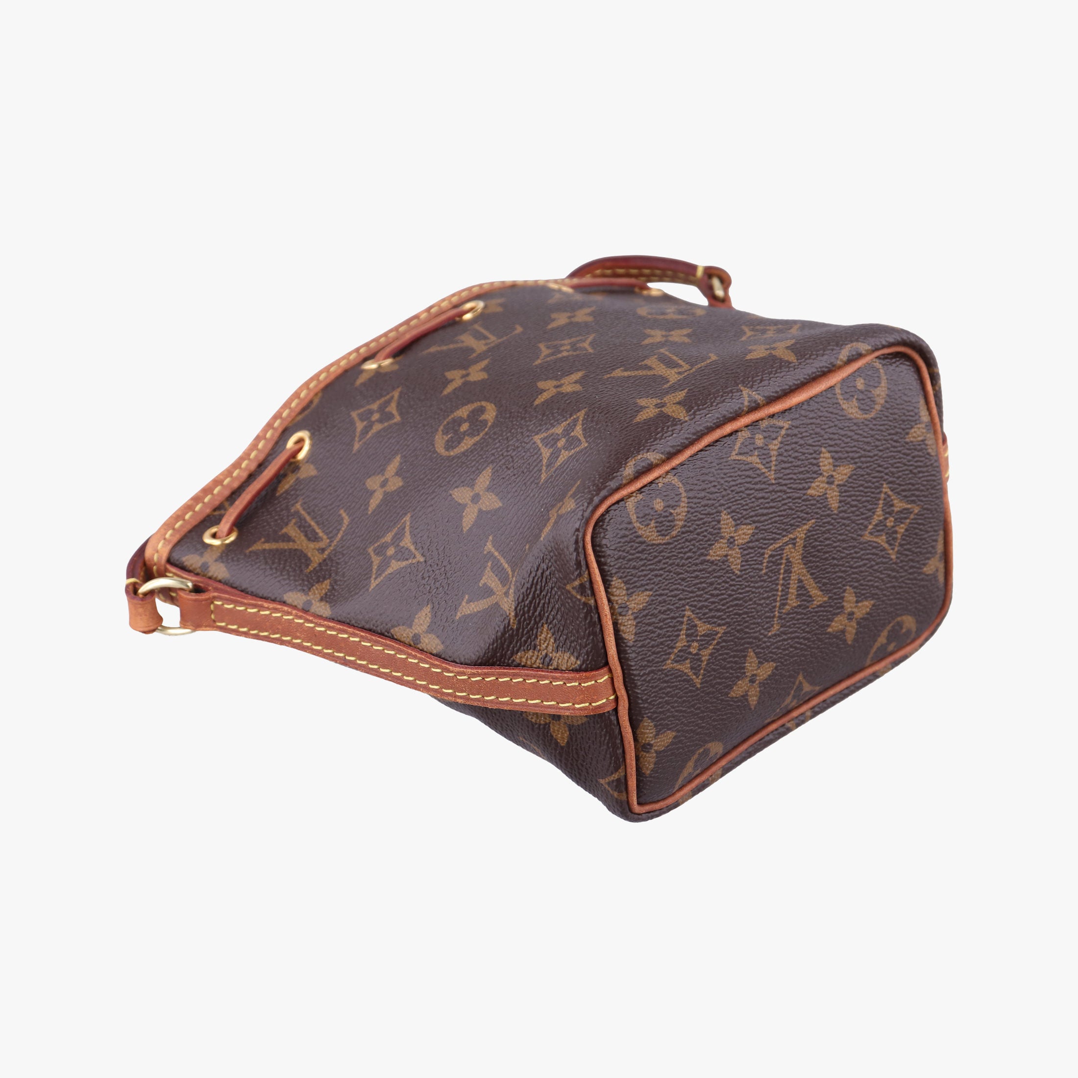 Pre-owned Louis Vuitton Nano Noe Brown Monogram canvas M41346 shoulderbag | stylenewstar
