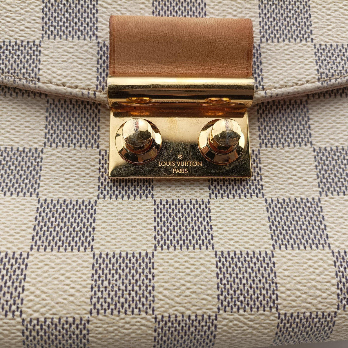 Pre-owned Louis Vuitton CROISETTE Azur Damier Canvas N41581 shoulderbag | stylenewstar