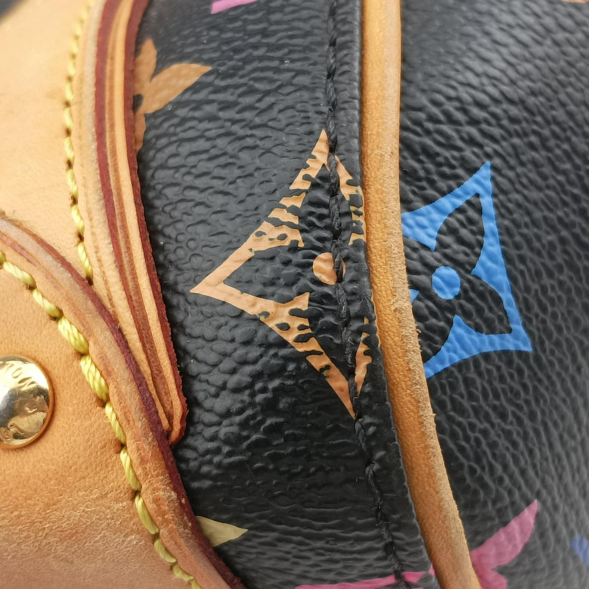 Pre-owned Louis Vuitton PRISCILLA Noir Monogram Multicolor M40097 handbag | stylenewstar