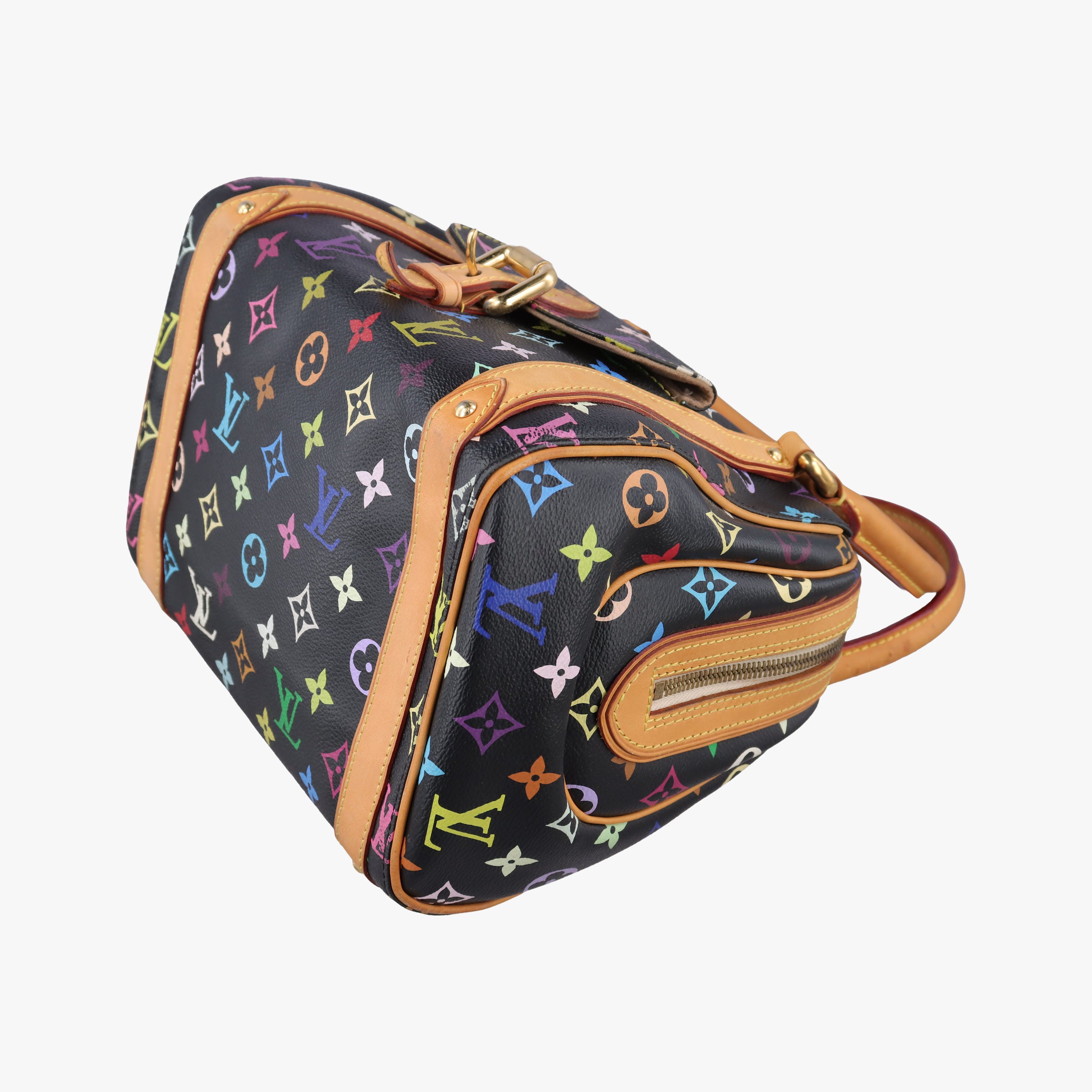 Pre-owned Louis Vuitton PRISCILLA Noir Monogram Multicolor M40097 handbag | stylenewstar