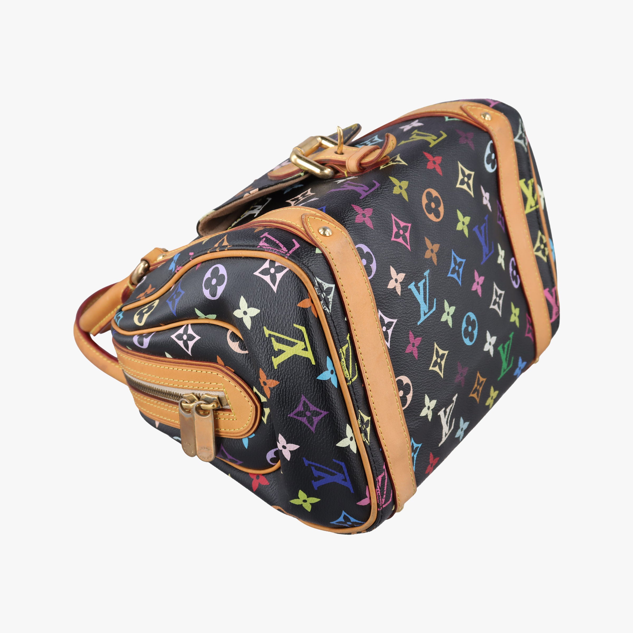 Pre-owned Louis Vuitton PRISCILLA Noir Monogram Multicolor M40097 handbag | stylenewstar