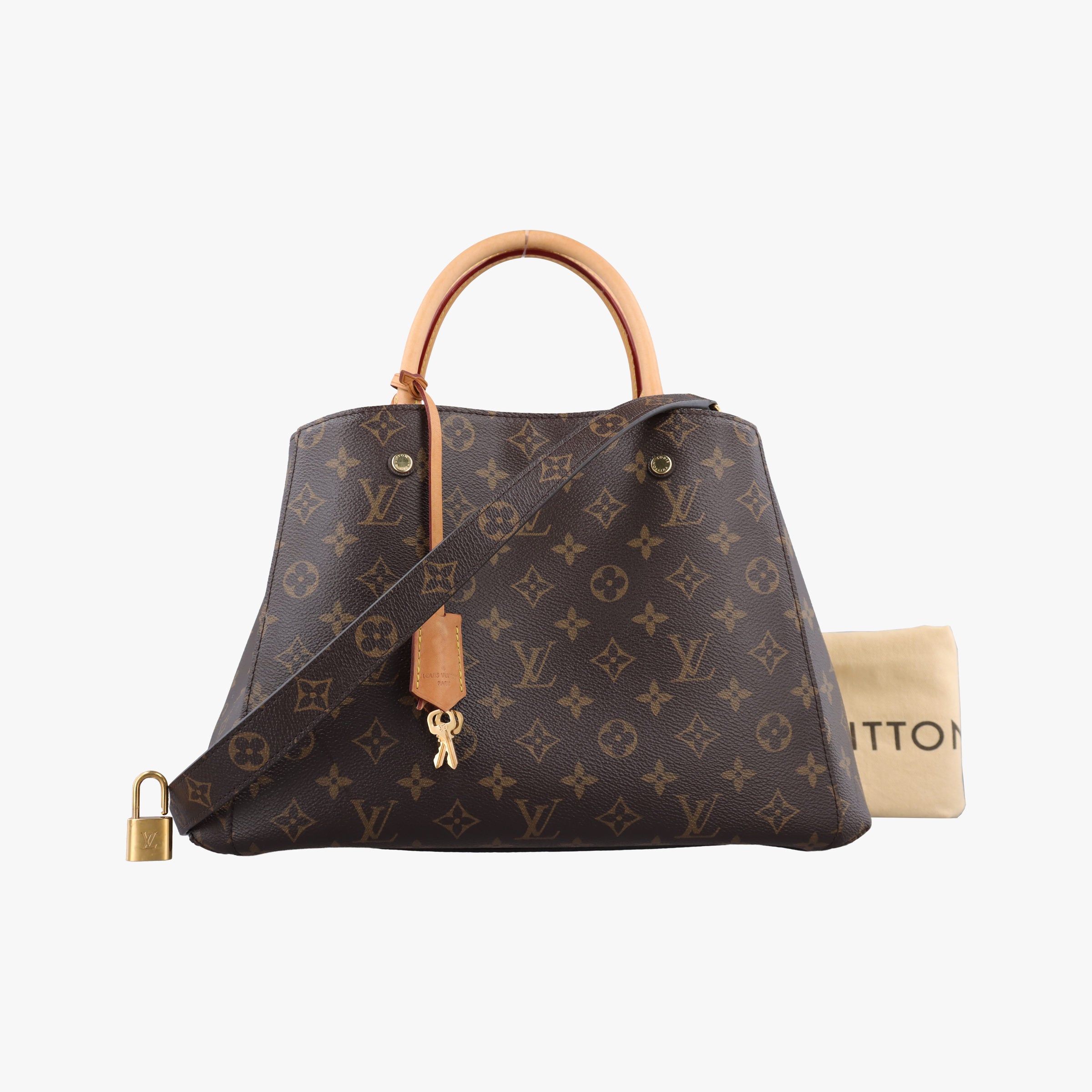 Pre-owned Louis Vuitton MONTAIGNE MM Brown Monogram Canvas M41056 shoulderbag | stylenewstar