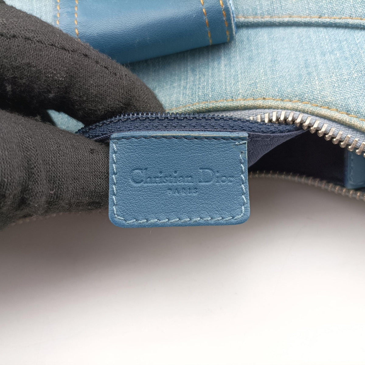 Secondhand Christian Dior Admit It Blue denim  shoulderbag | stylenewstar