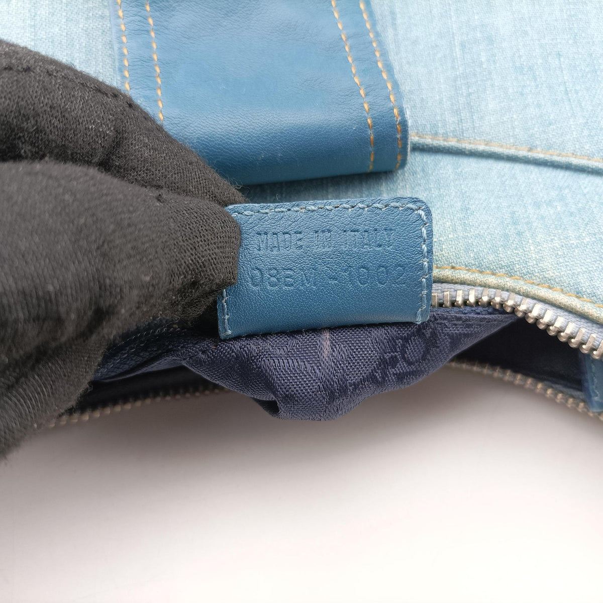 Secondhand Christian Dior Admit It Blue denim  shoulderbag | stylenewstar
