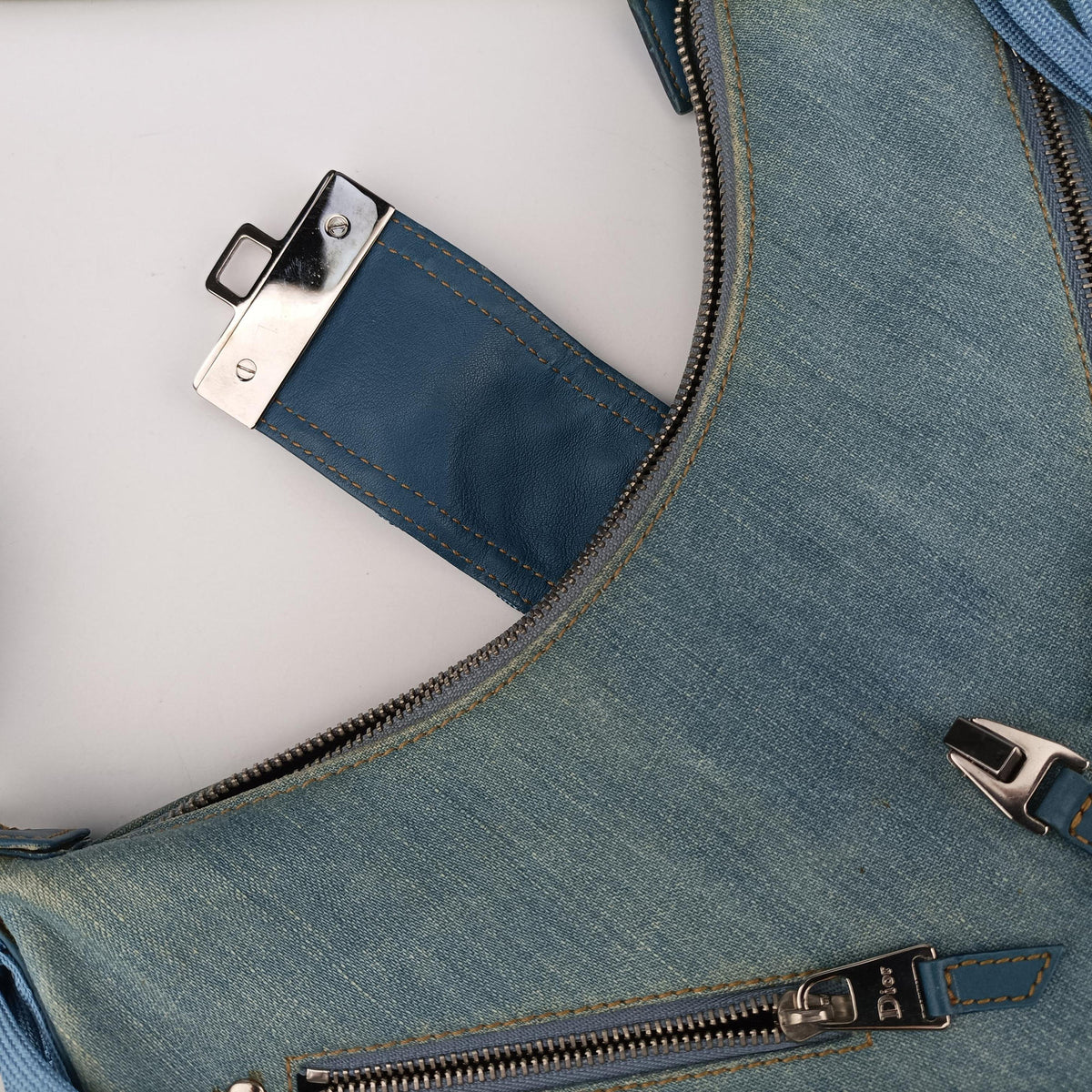 Secondhand Christian Dior Admit It Blue denim  shoulderbag | stylenewstar
