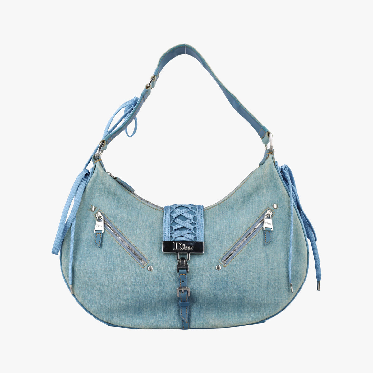 Secondhand Christian Dior Admit It Blue denim  shoulderbag | stylenewstar