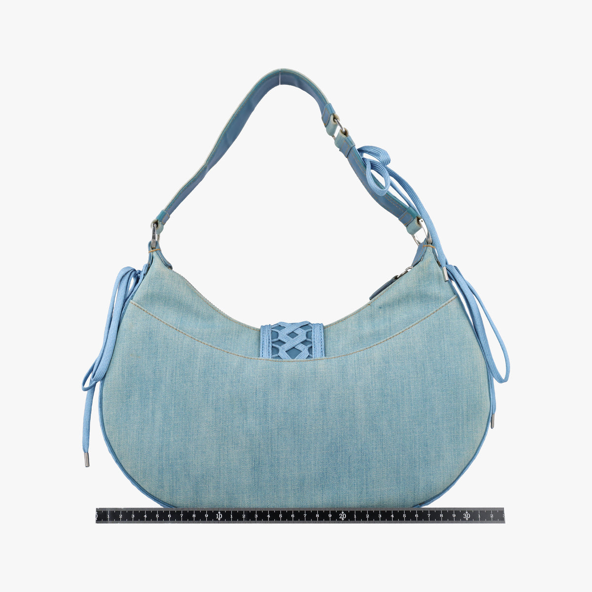 Pre-owned Christian Dior Admit It Blue denim  shoulderbag | stylenewstar