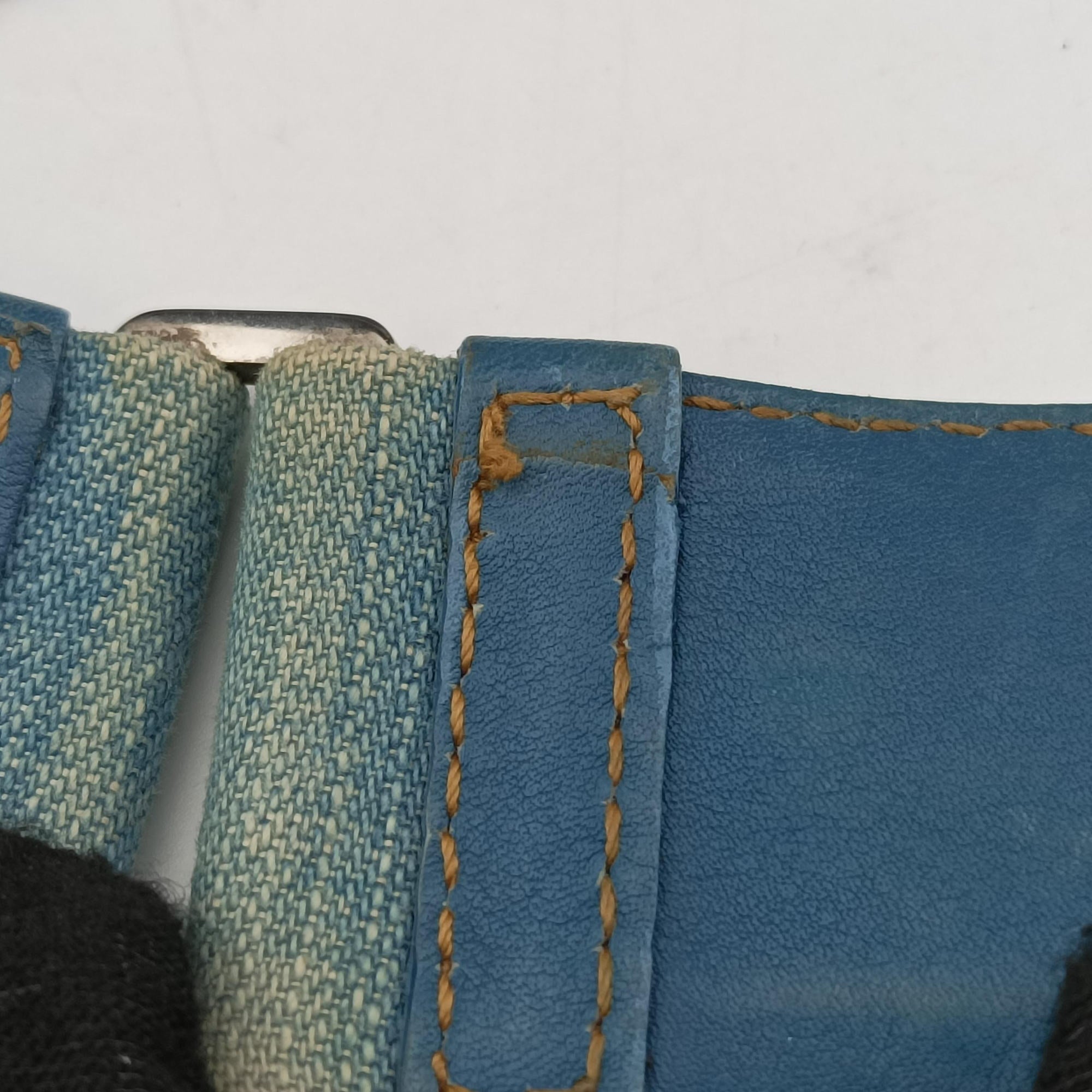 Pre-owned Christian Dior Admit It Blue denim  shoulderbag | stylenewstar