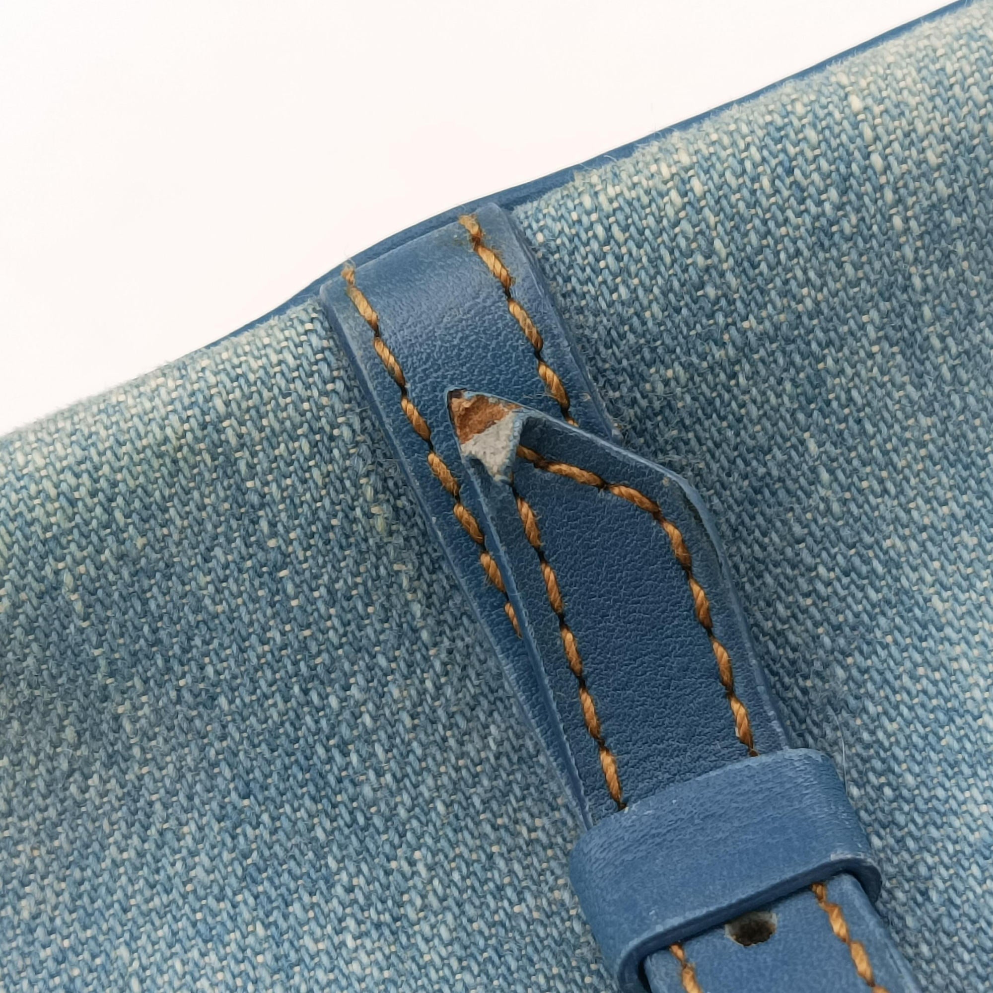 Pre-owned Christian Dior Admit It Blue denim  shoulderbag | stylenewstar