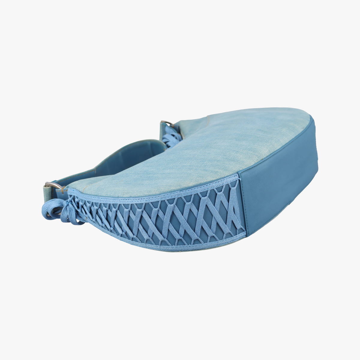 Pre-owned Christian Dior Admit It Blue denim  shoulderbag | stylenewstar