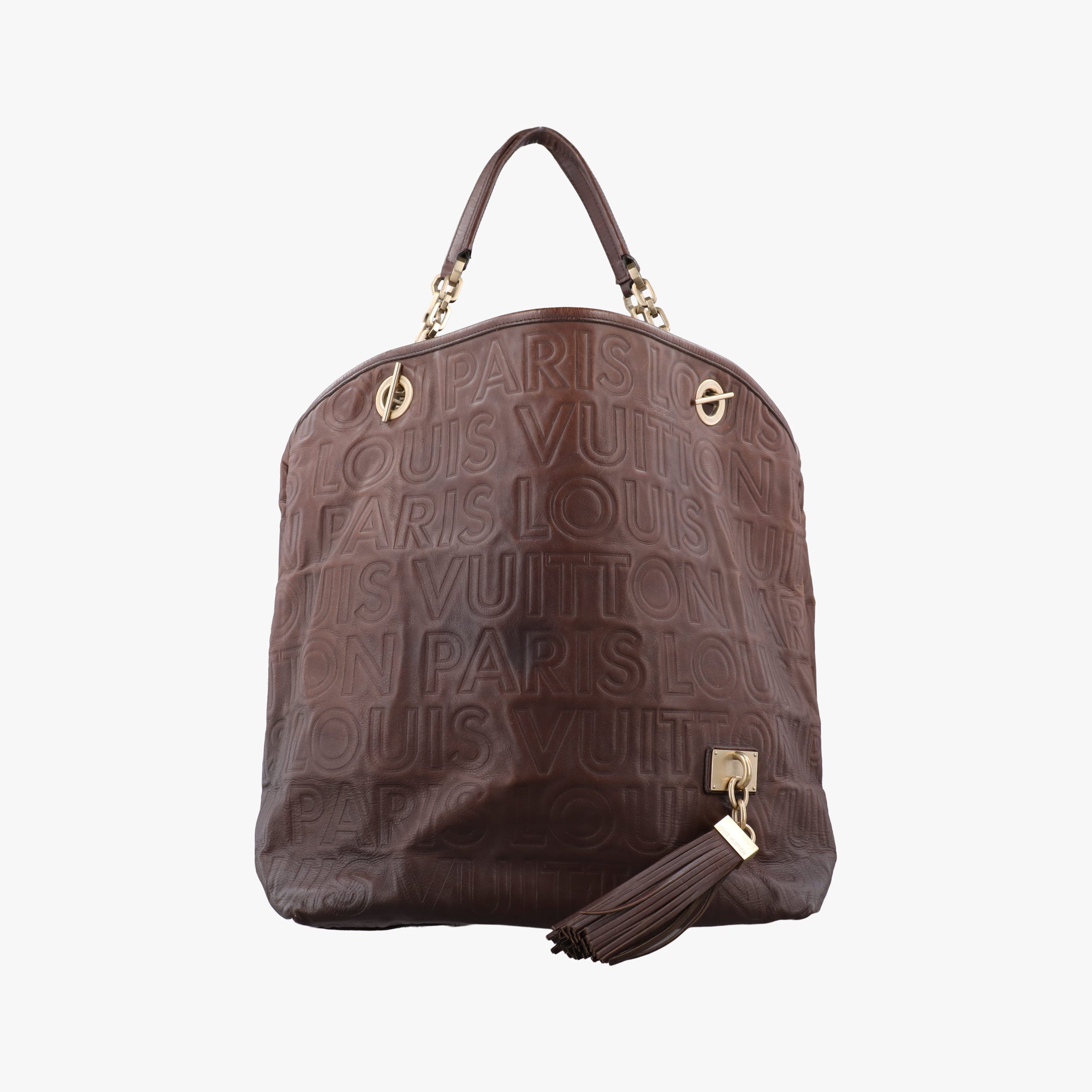 Vintage Louis Vuitton Whisper Moka Monogram Paris Souple Leather M95828 shoulderbag | stylenewstar