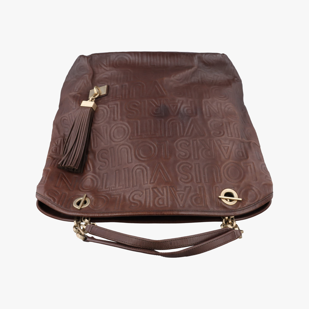 Vintage Louis Vuitton Whisper Moka Monogram Paris Souple Leather M95828 shoulderbag | stylenewstar