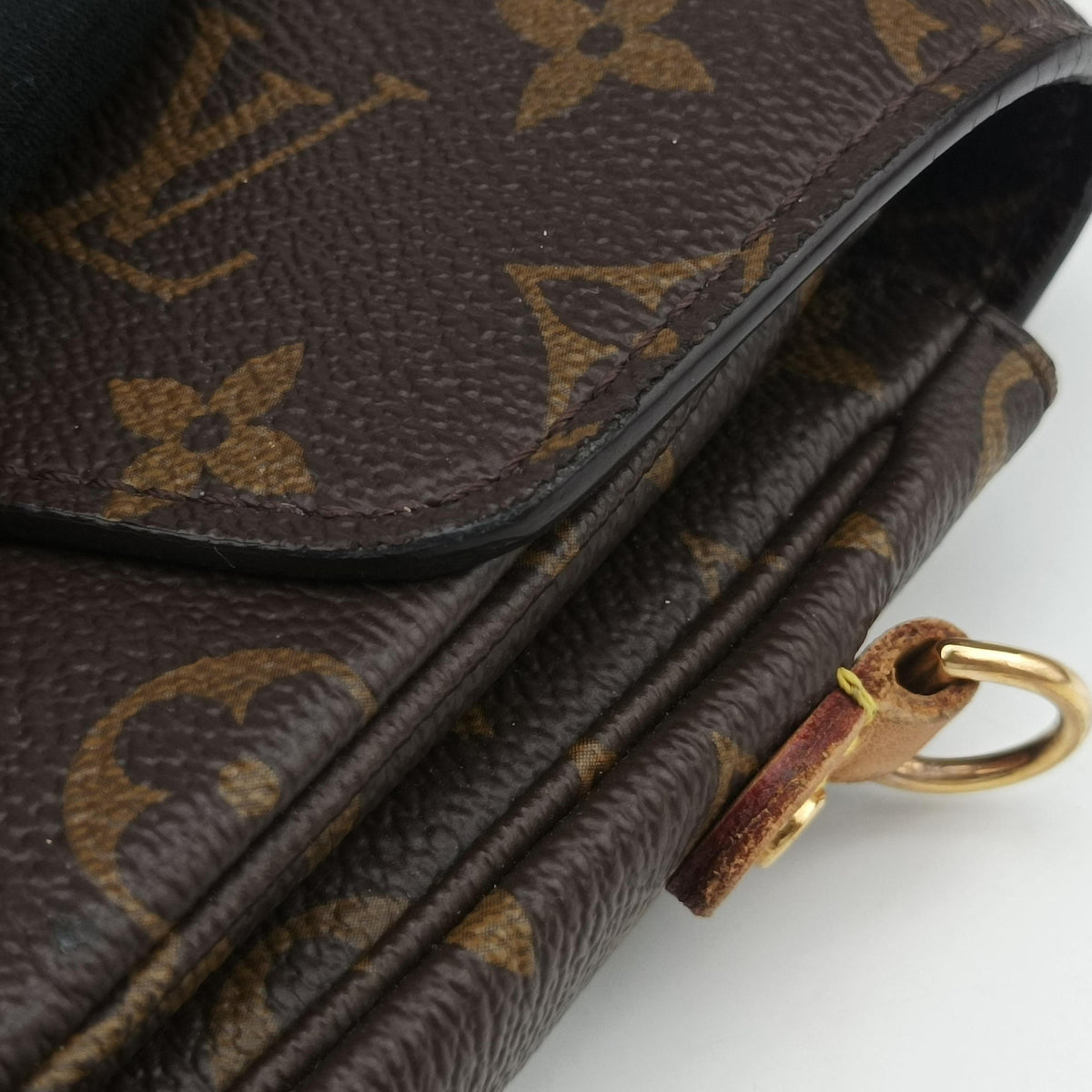 Vintage Louis Vuitton Pochette Metis MM Brown Monogram Canvas M44875 shoulderbag | stylenewstar