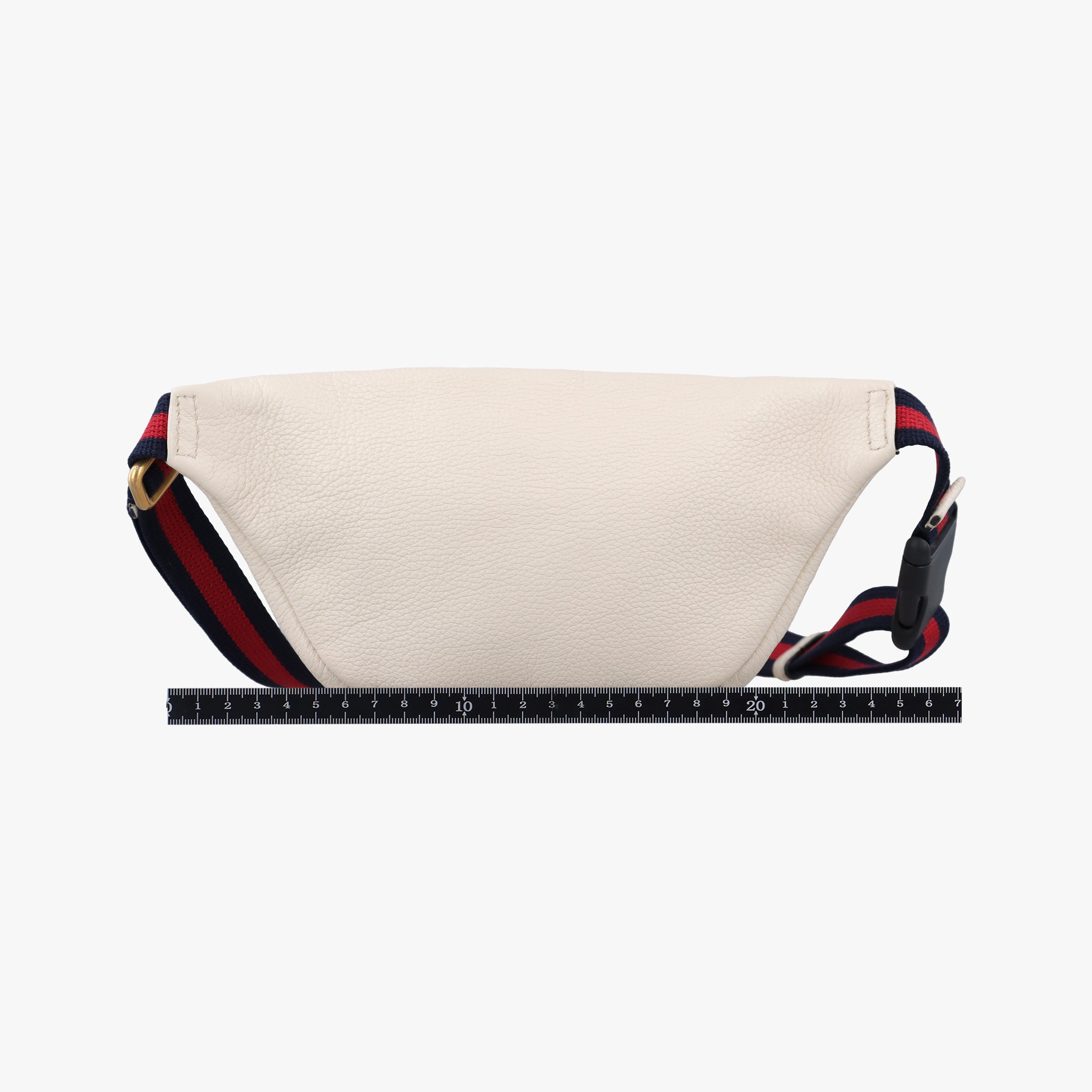 Pre-owned Gucci Print White Leather 527792 bum bag/waist bag | stylenewstar