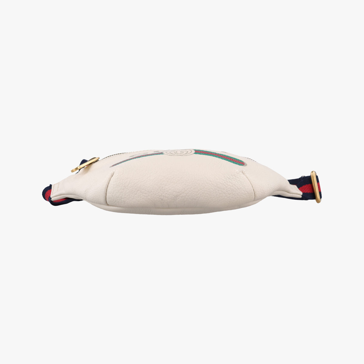 Pre-owned Gucci Print White Leather 527792 bum bag/waist bag | stylenewstar