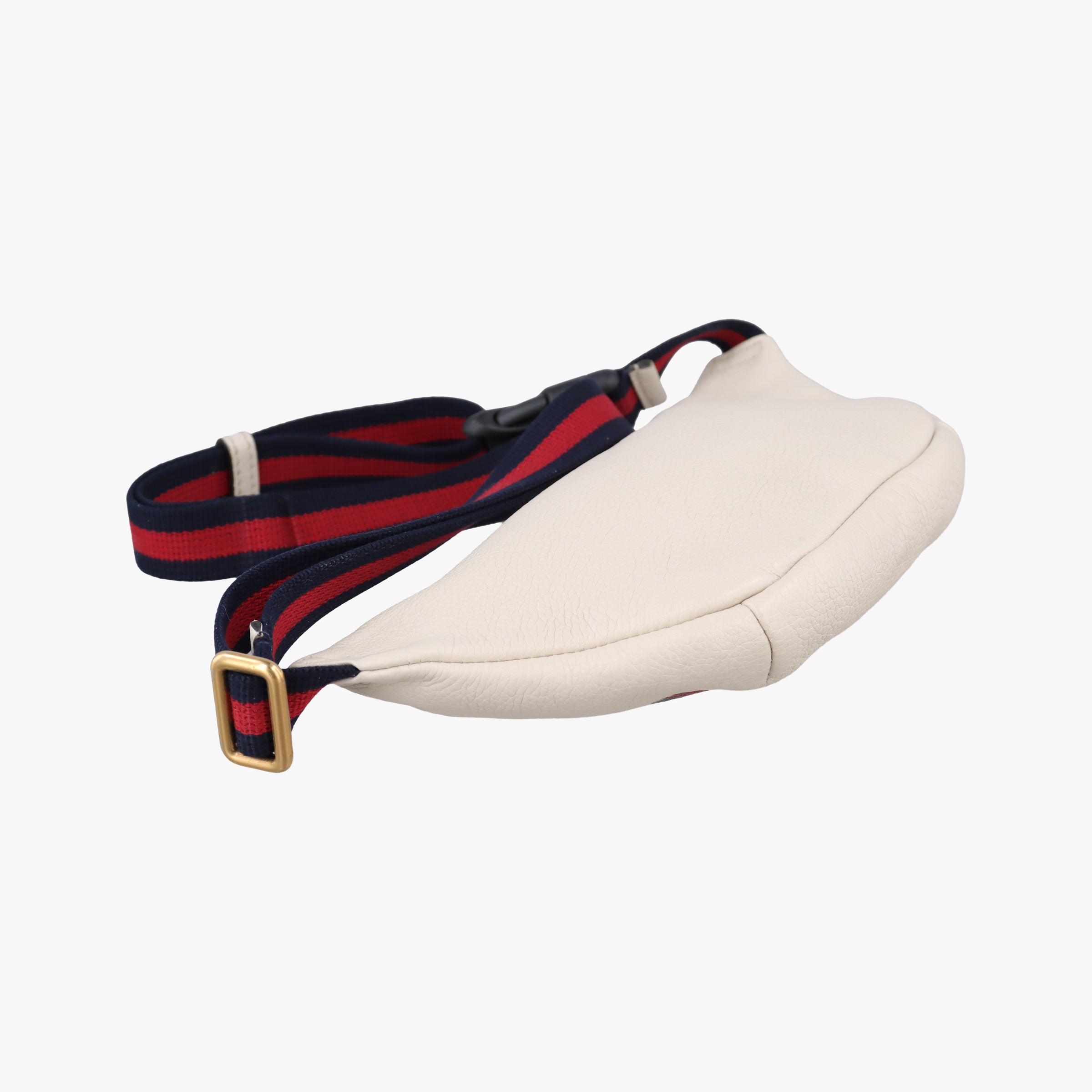 Pre-owned Gucci Print White Leather 527792 bum bag/waist bag | stylenewstar