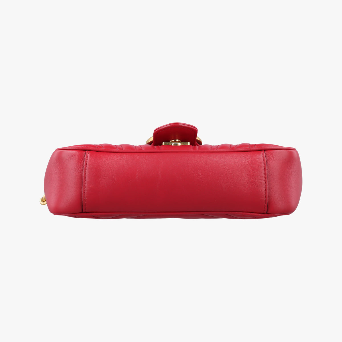 Pre-owned Gucci GG Marmont Red Leather 446744 shoulderbag | stylenewstar