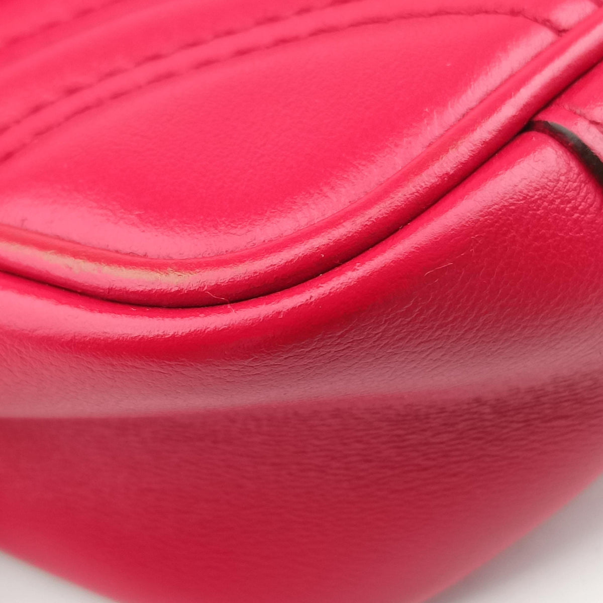 Pre-owned Gucci GG Marmont Red Leather 446744 shoulderbag | stylenewstar