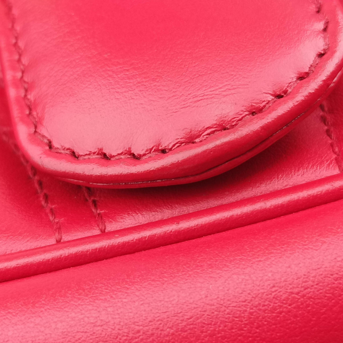 Pre-owned Gucci GG Marmont Red Leather 446744 shoulderbag | stylenewstar
