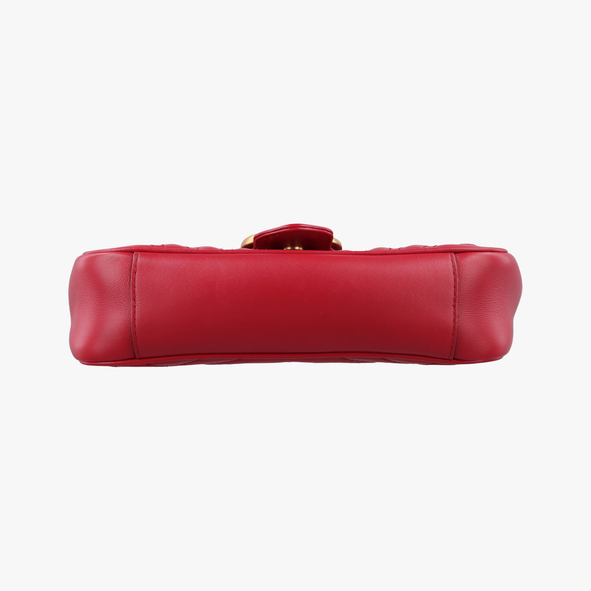 Pre-owned Gucci GG Marmont Red Leather 446744 shoulderbag | stylenewstar
