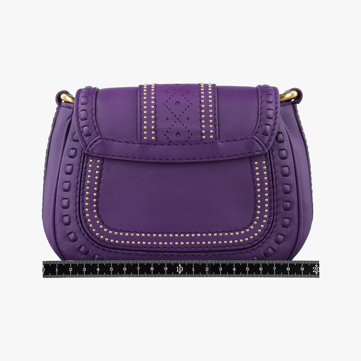 Pre-owned Gucci Snaffle Bit Purple Leather 263956 shoulderbag | stylenewstar
