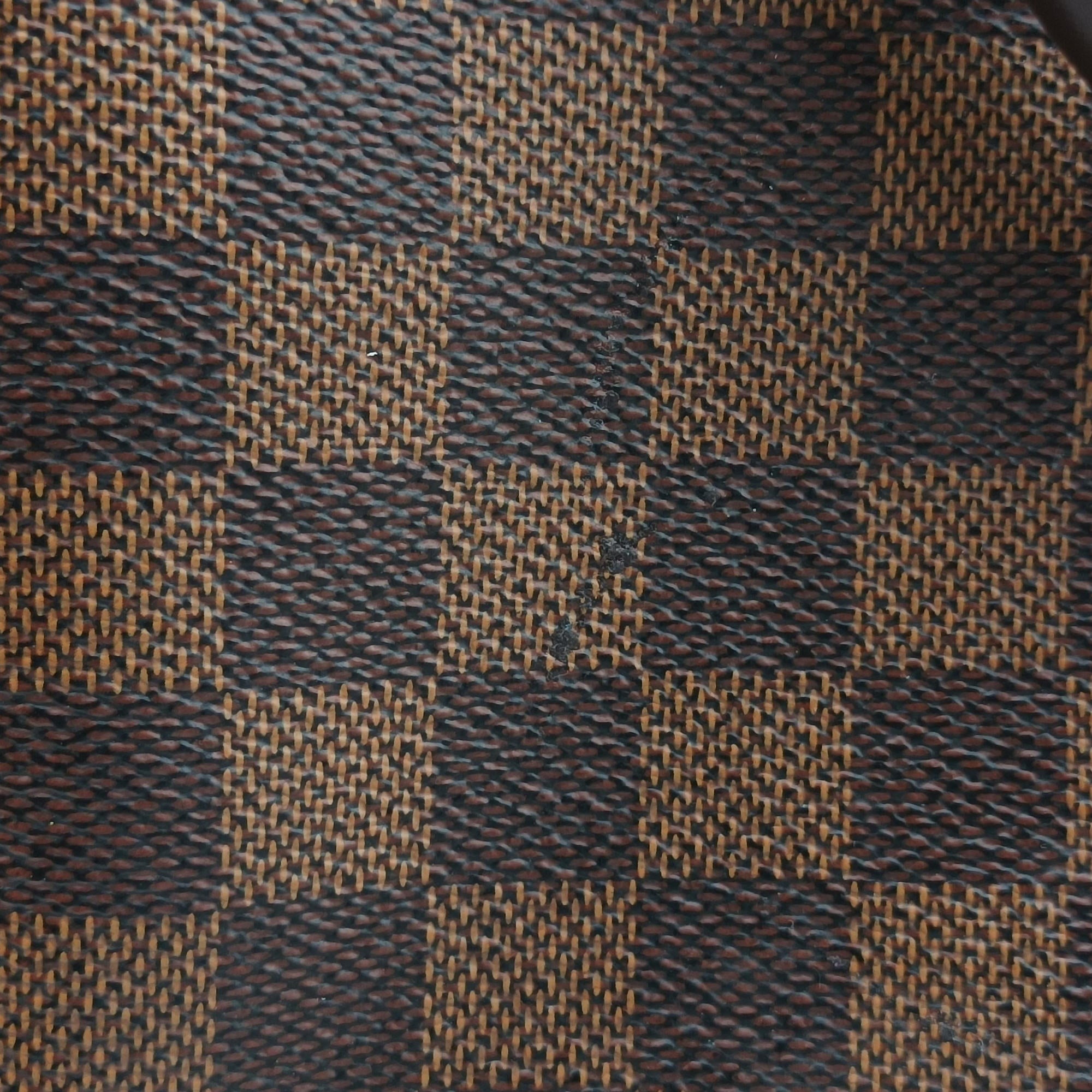 Pre-owned Louis Vuitton Brittany EBENE×Magnolia Damier Canvas×calf leather N41674 shoulderbag | stylenewstar