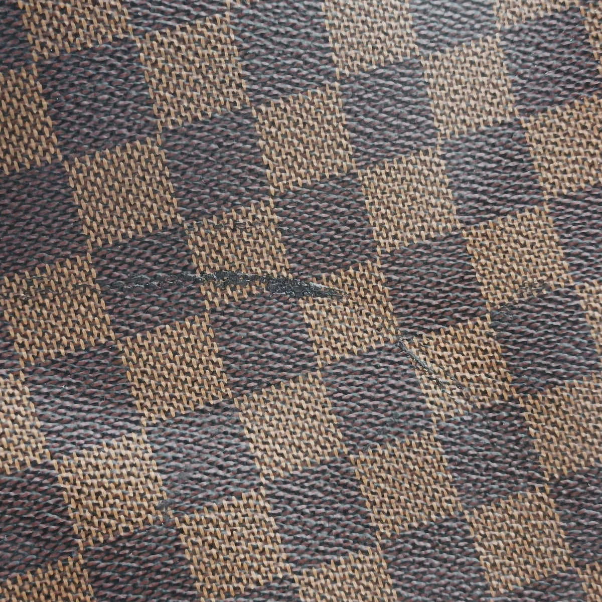 Pre-owned Louis Vuitton Brittany EBENE×Magnolia Damier Canvas×calf leather N41674 shoulderbag | stylenewstar
