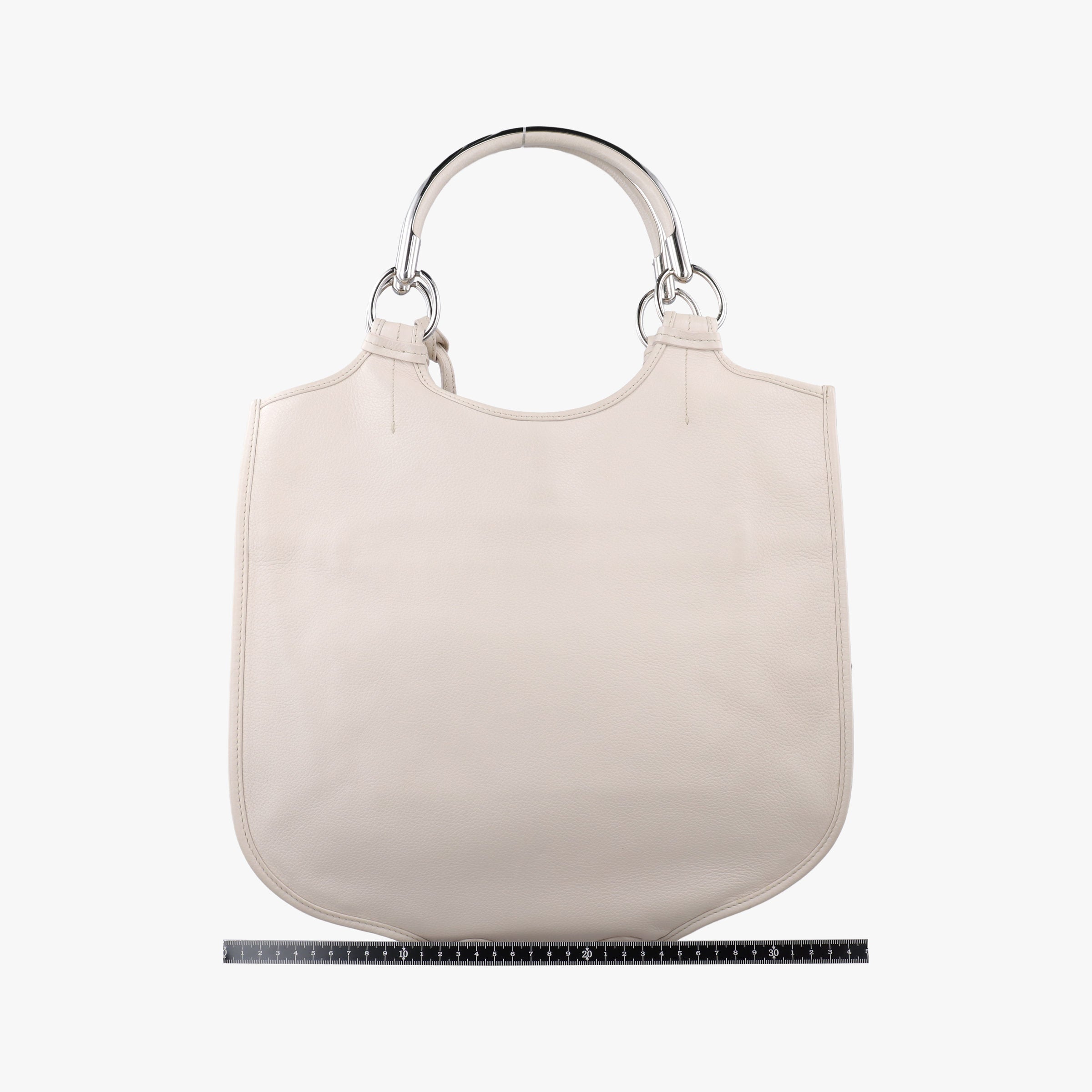 Pre-owned Christian Dior 61 Hobo White leather  handbag | stylenewstar