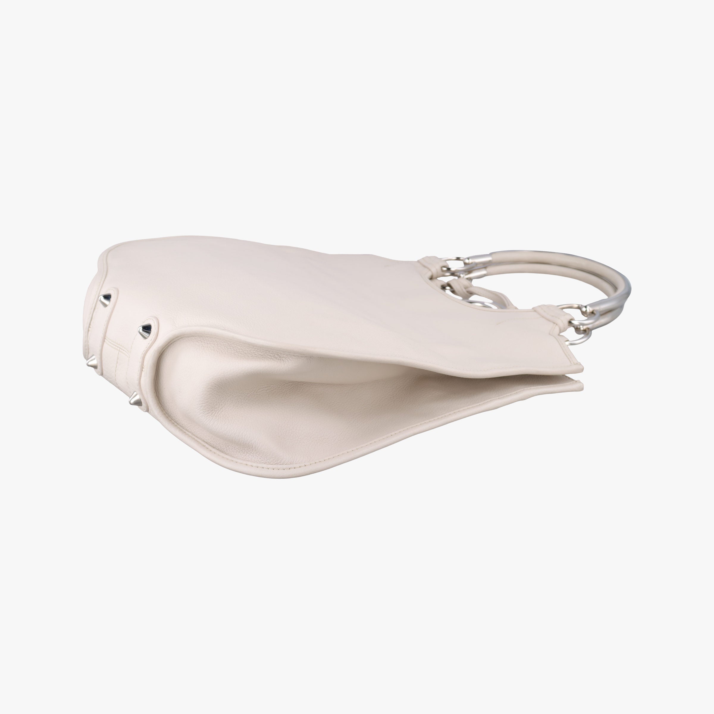 Pre-owned Christian Dior 61 Hobo White leather  handbag | stylenewstar