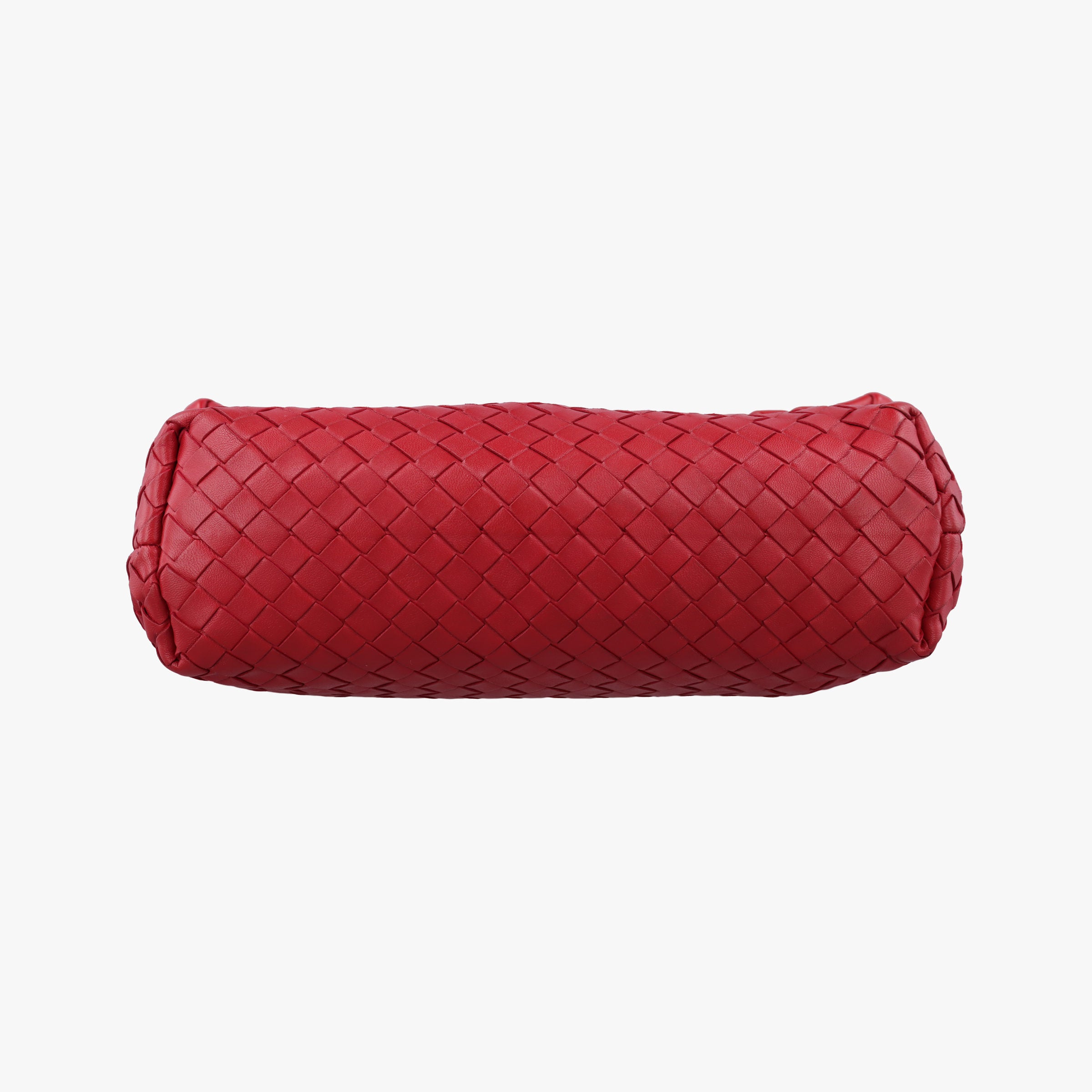 Pre-owned Bottega Veneta Intrecciato Olimpia Red lambskin  shoulderbag | stylenewstar