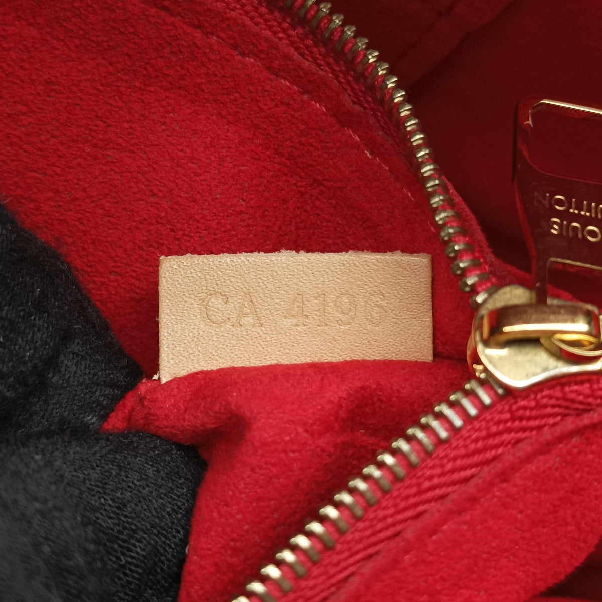 Pre-owned Louis Vuitton PALLAS Chain Brown×CERISE Monogram Canvas×calf leather M41201 shoulderbag | stylenewstar