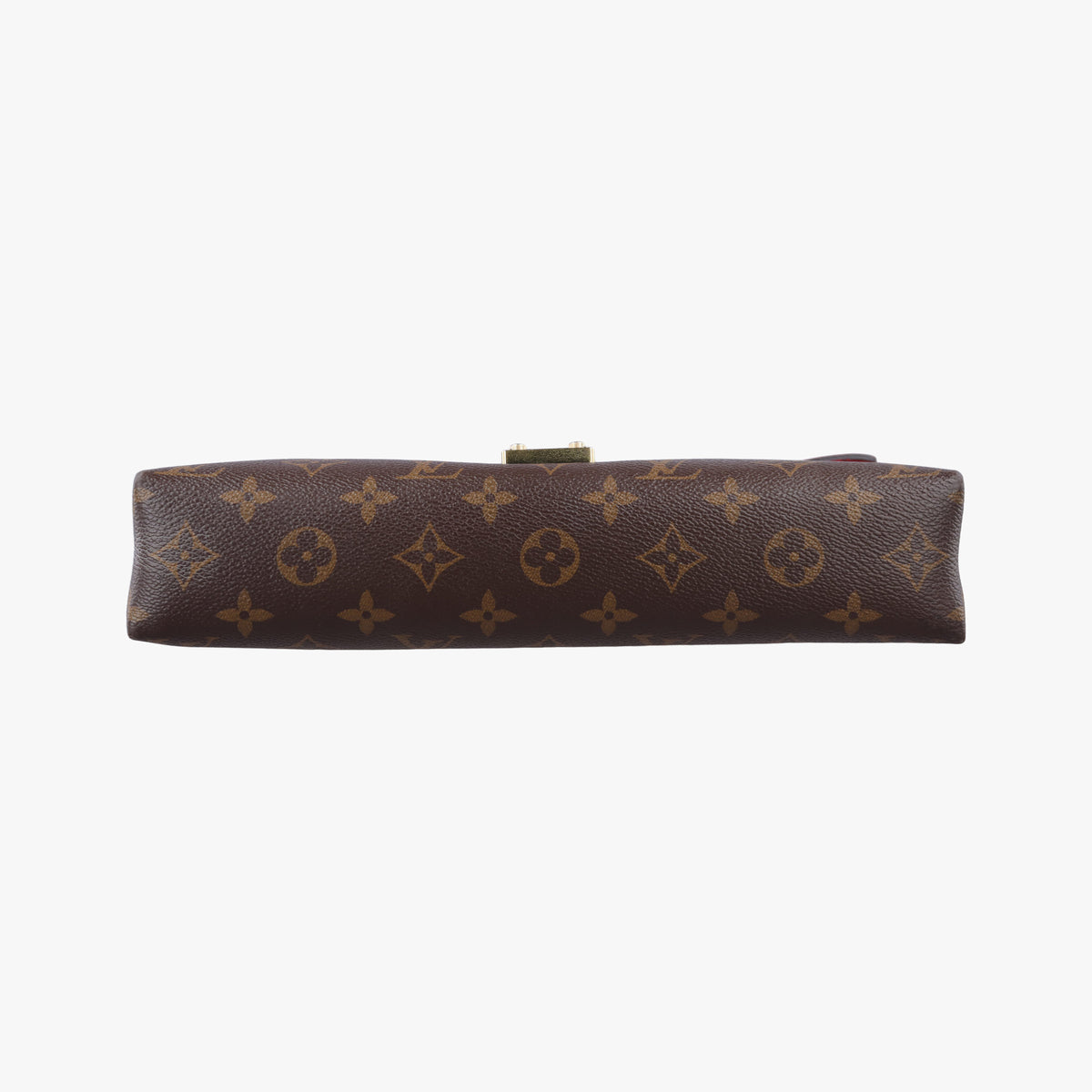 Pre-owned Louis Vuitton PALLAS Chain Brown×CERISE Monogram Canvas×calf leather M41201 shoulderbag | stylenewstar