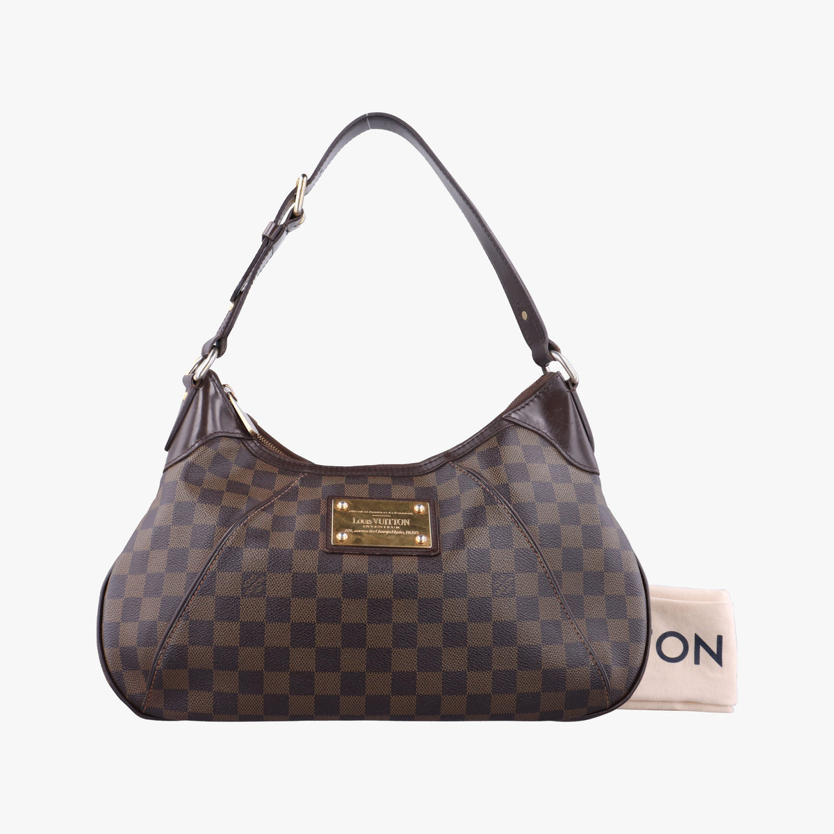 Pre-owned Louis Vuitton Thames GM EBENE Damier Canvas N48181 shoulderbag | stylenewstar