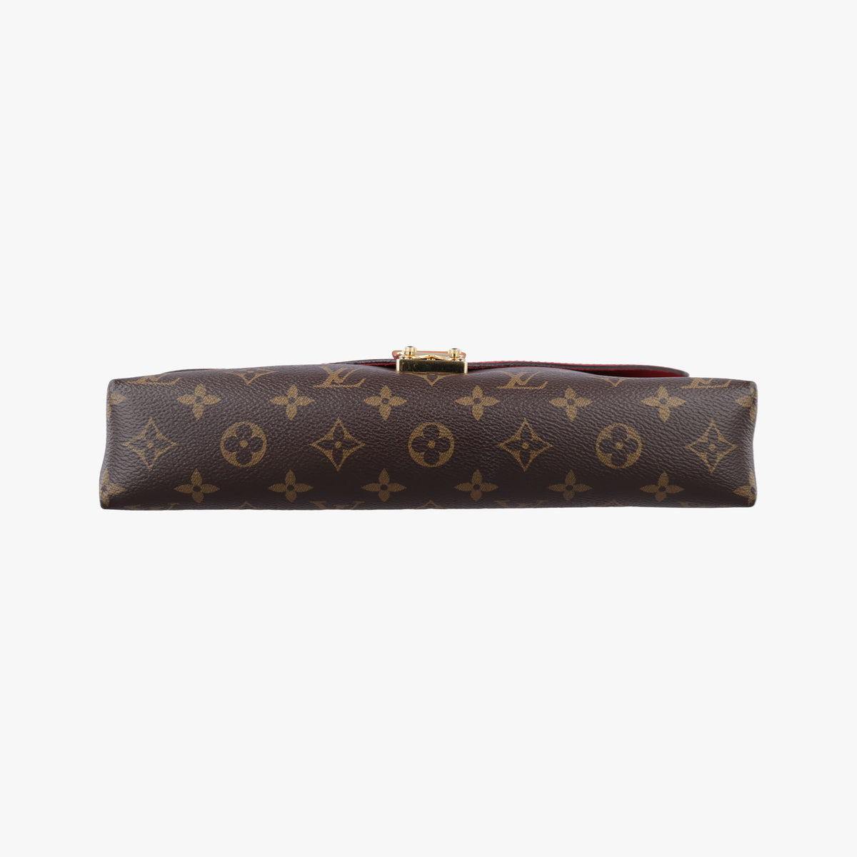 Secondhand Louis Vuitton PALLAS Chain Brown×CERISE Monogram Canvas×calf leather M41201 shoulderbag | stylenewstar