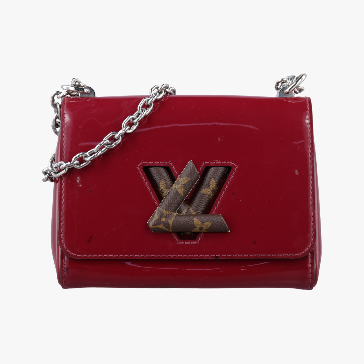 Pre-owned Louis Vuitton Twist PM Rouge Vernis M50319 shoulderbag | stylenewstar